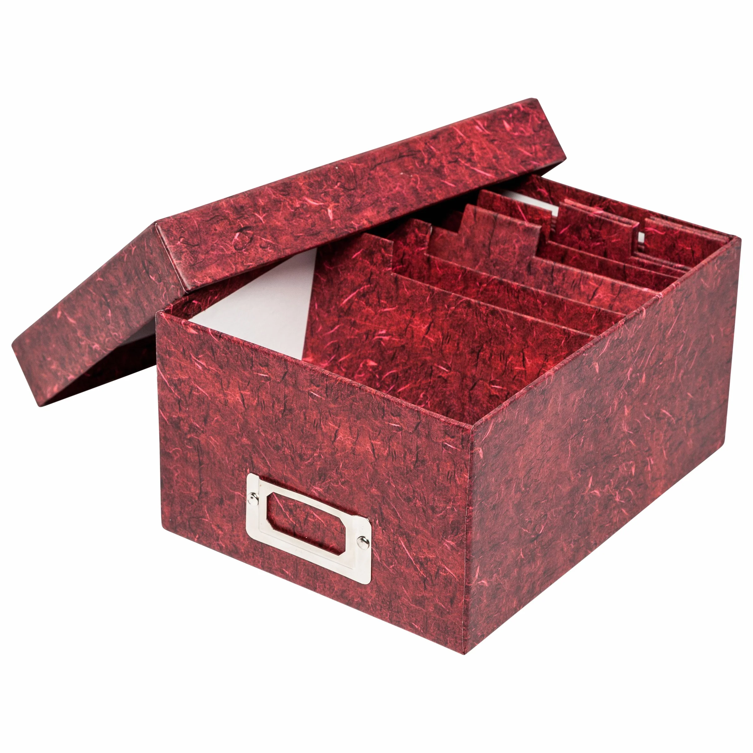 The Photo Album Company Pudełko do przechowywania zdjęć mieści 700 zdjęć w kolorze czerwonym na zdjęcia 4 x 6 ALBOX700RED
