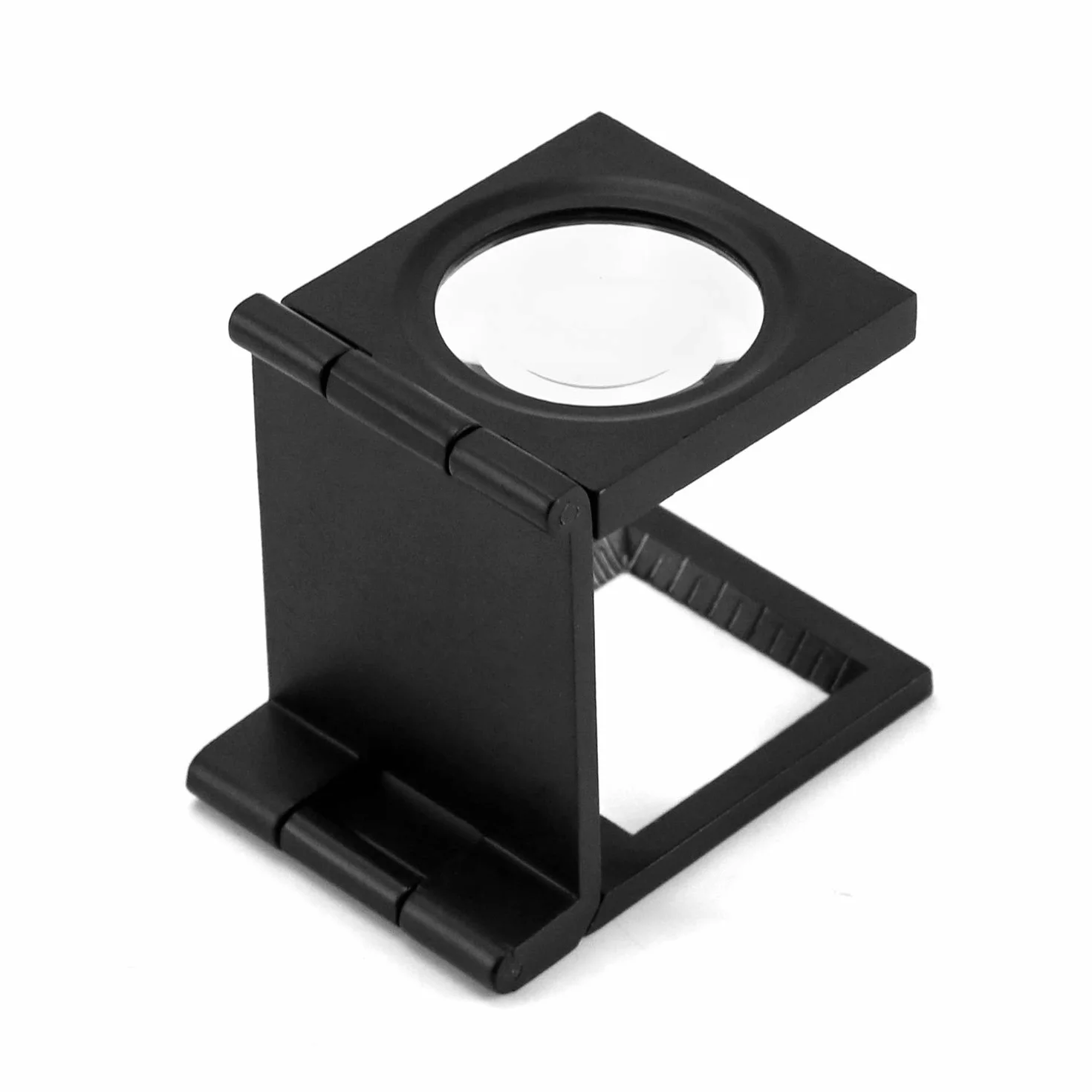 QWORK Mini składana lupa , lupa 10X z linijką, licznik nici metalowej do lutowania, szycia, czytania, tekstyliów
