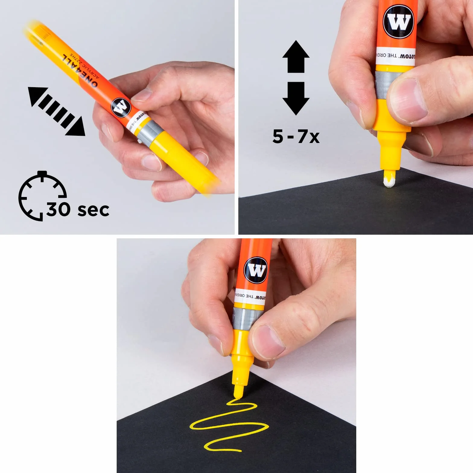 Molotow ONE4ALL Refill akryl (tusz do uzupełniania markerów permanentnych, 1 sztuka po 30 ml) kolor 086 burgundowy
