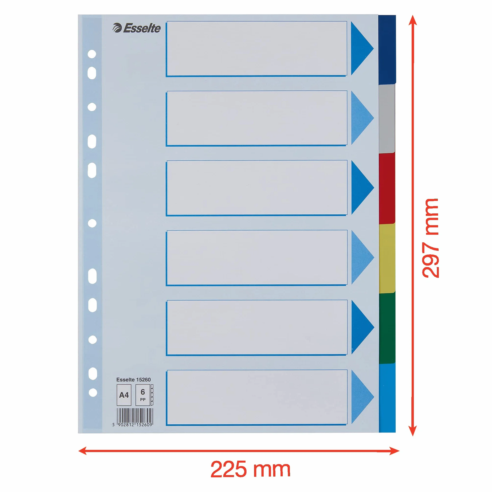 Esselte 15260 Notatnik, Wielokolorowy, A4