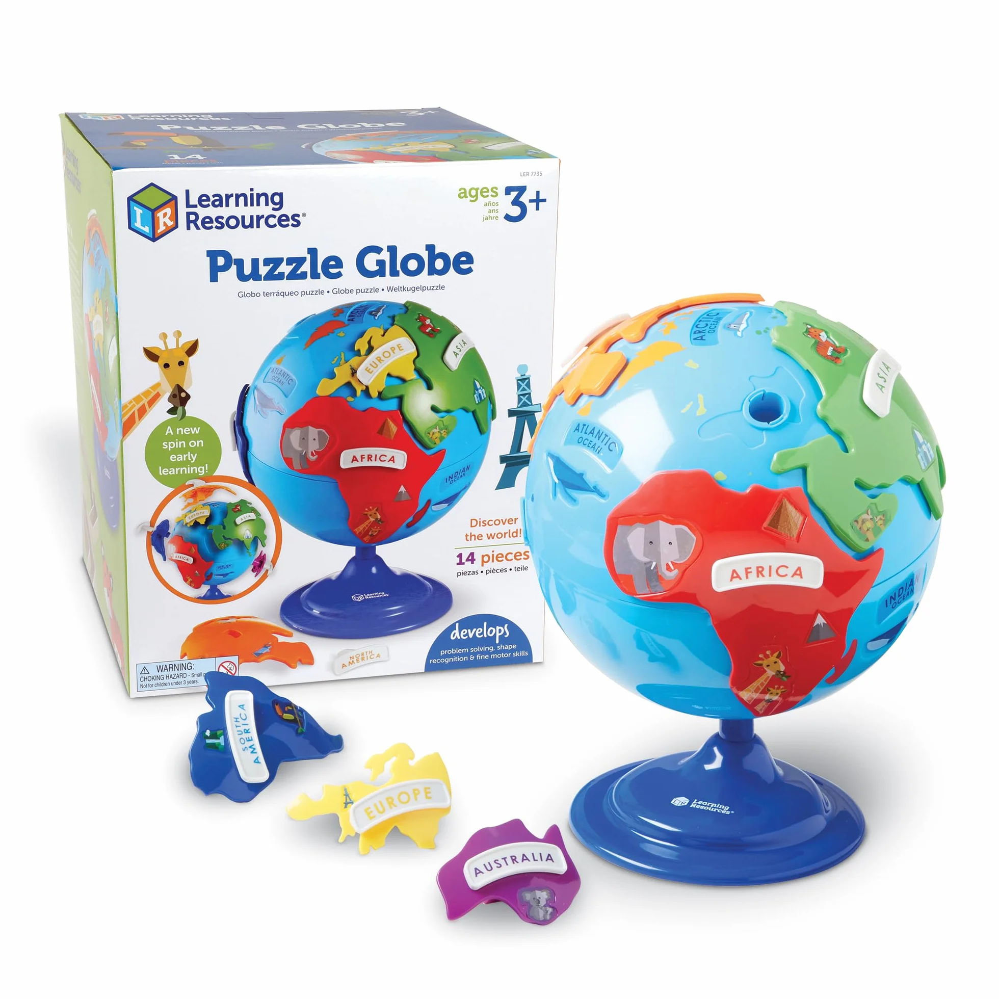 Learning Resources Globe Puzzle 14-Kawalek Zestaw