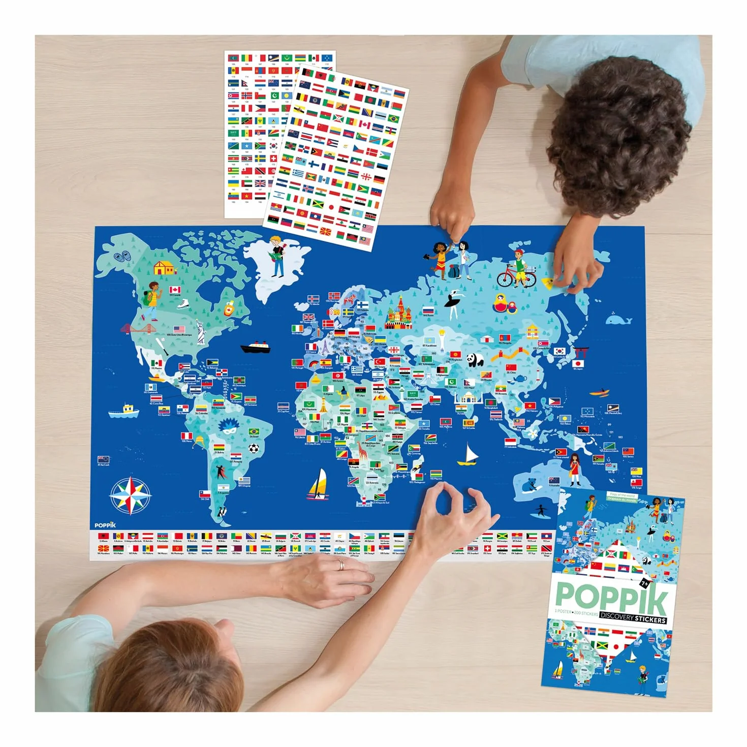 POPPIK - Lernposter & Sticker Flaggen der Welt