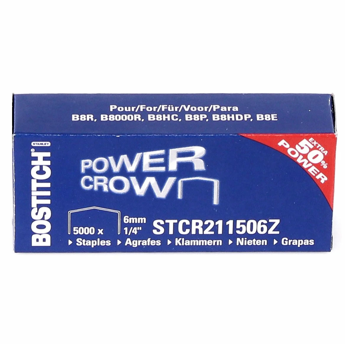 Bostitch STCR211506Z zszywki B8 Flat Clinch 11 x 6 mm