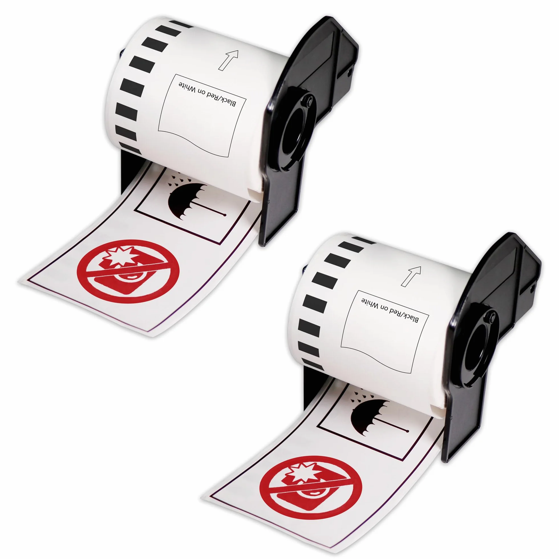 BETCKEY Etykiety zastępcze Brother DK-22251 62 mm x 30,48 m do Brother QL-800 QL-810W QL-820NWB 2 rolki