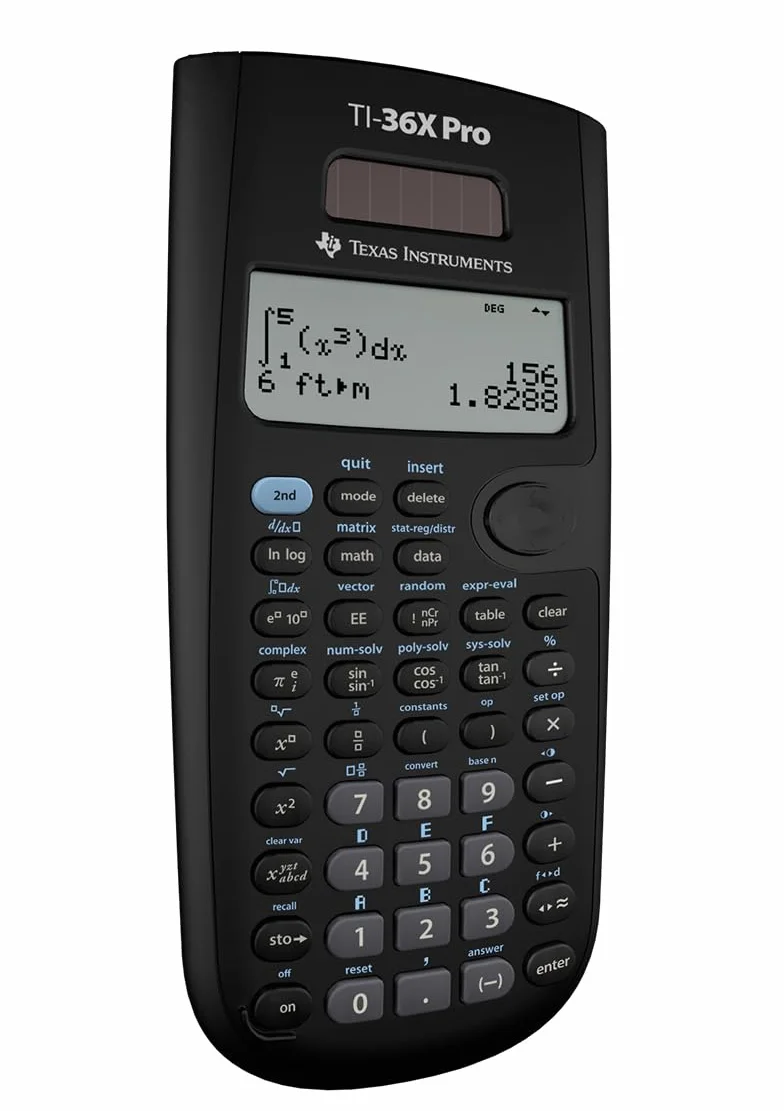 Texas Instruments TI-36X Pro kalkulator szkolny 4-liniowy czarny