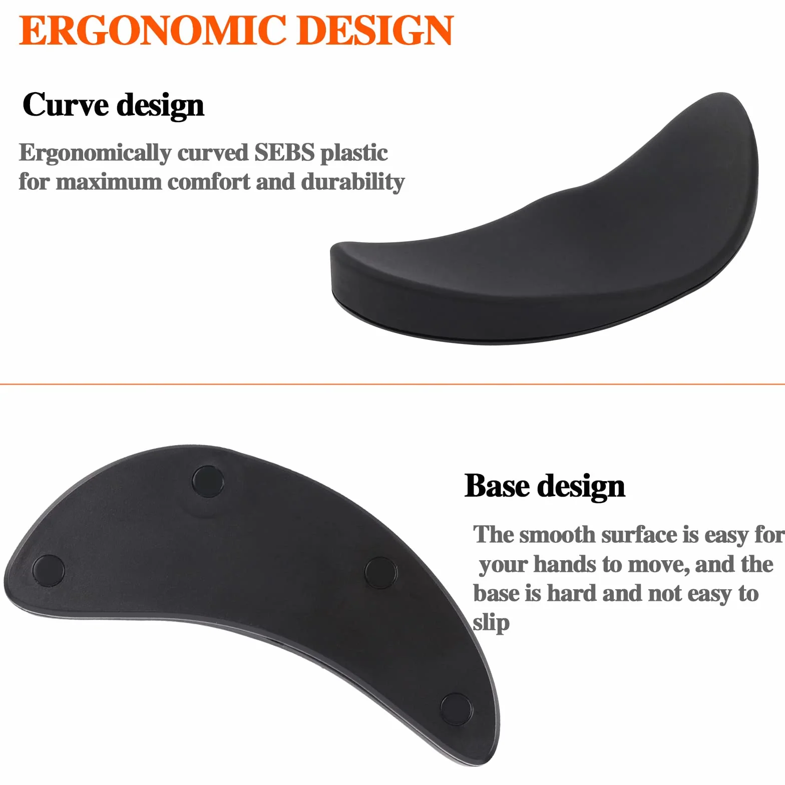 Sliverdew Ergonomiczna podkładka pod mysz z podpórką pod nadgarstek do biura i gier