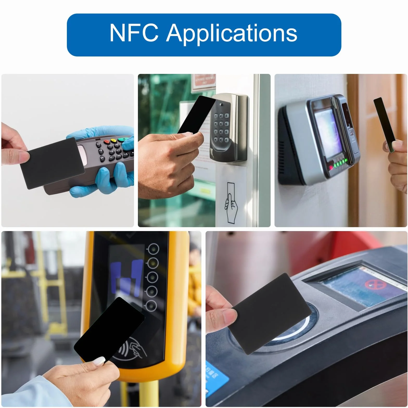 30 szt. kart wielokrotnego zapisywania NFC NTAG 215 PVC puste karty, łatwe programowalne chipy do wizytówek, pamięć 504 bajtów, kompatybilne ze wszystkimi urządzeniami obsługującymi NFC