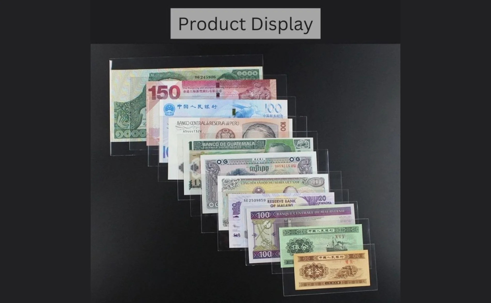 Profesjonalne Ochronne Koszulki Plastikowe na Banknoty Rozmiar 9, 50 sztuk OPP do Kolekcjonowania Monet