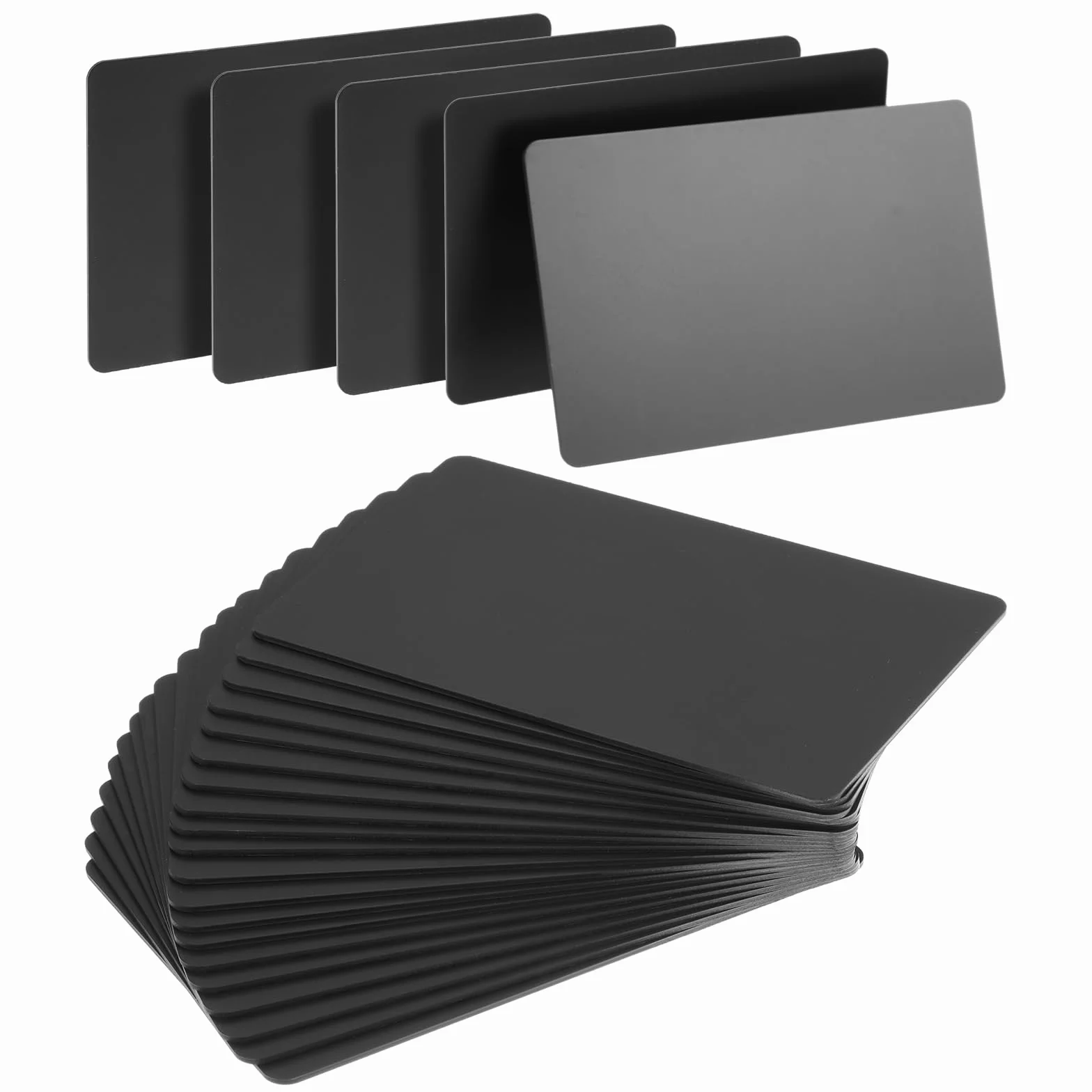 25 sztuk kart NFC, metalowe wizytówki, karty NFC, karty plastikowe, czarne, ze wszystkimi urządzeniami obsługującymi NFC, do biura, sklepu, wodoodpornego aluminium
