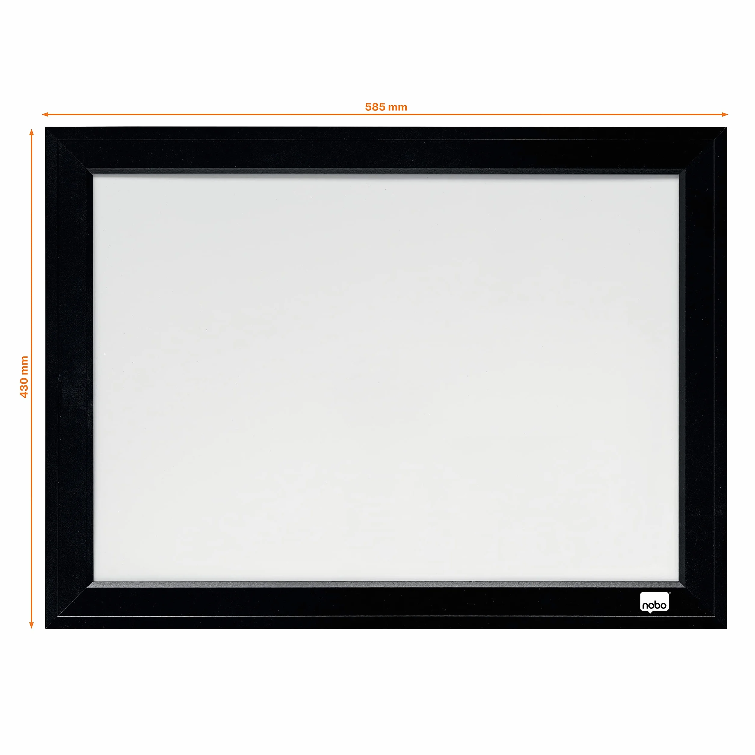 Nobo Mała tablica magnetyczna 585 x 430 mm czarna rama do montażu na ścianie