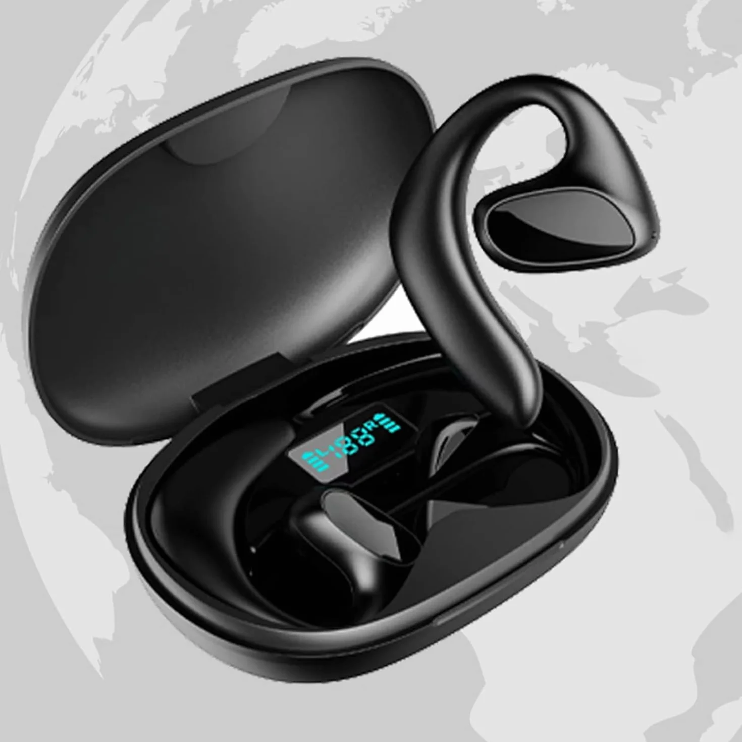 Tłumacz Języka Słuchawki Douszne, Zestaw Słuchawkowy Bluetooth M8 Obsługuje 144 Języki Dwukierunkowe Języki Tłumaczenia w Czasie Rzeczywistym Tłumacz Mowy Słuchawki do Nauki