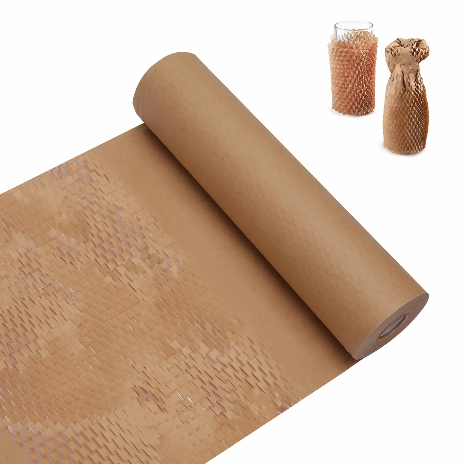 Papier o strukturze plastra miodu w rolce 30 cm x 30 m 80 g/m² materiał opakowaniowy ochronny