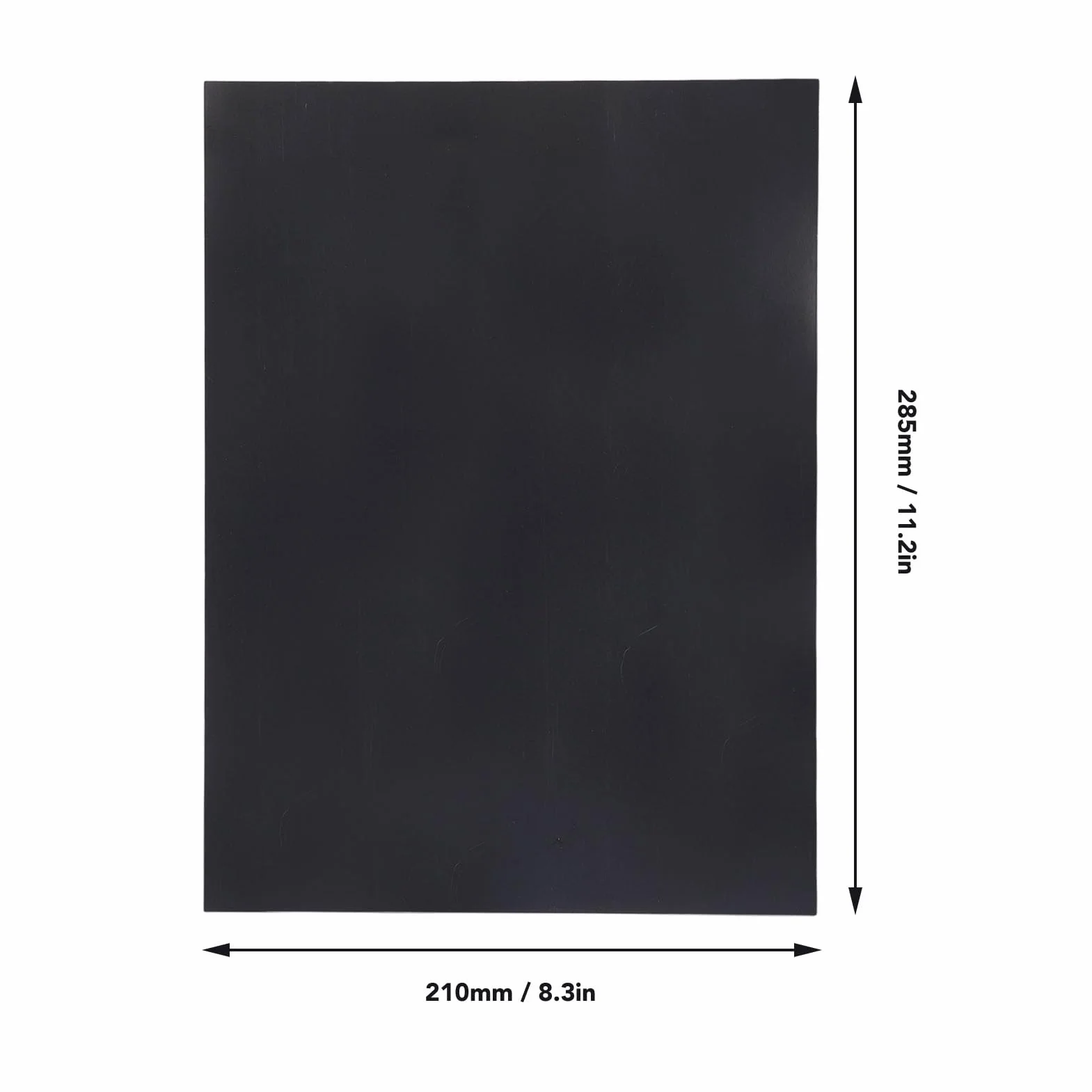 Czarny Papier do Testowania Laserów 210x285mm Dwustronny Skupiający