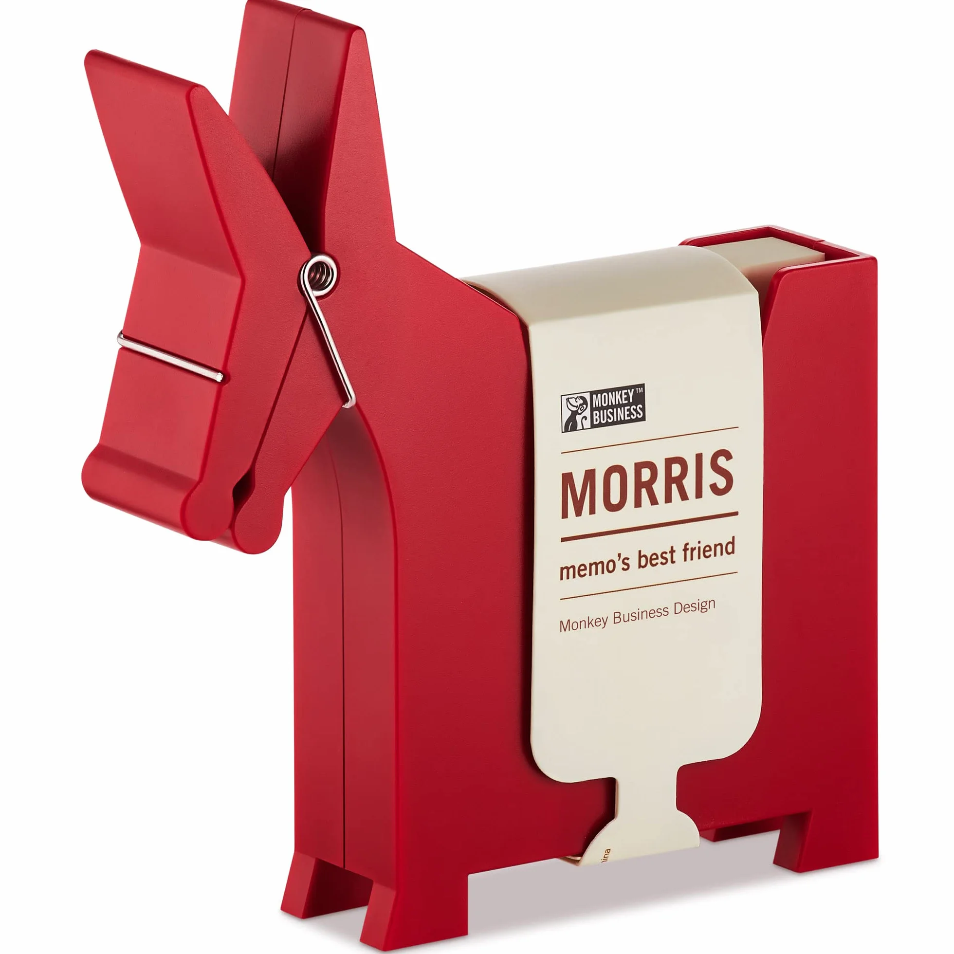 Morris der Osioł uchwyt na biurko akcesoria biurowe dekoracja biurka dozownik uchwyt na karteczki Monkey Business