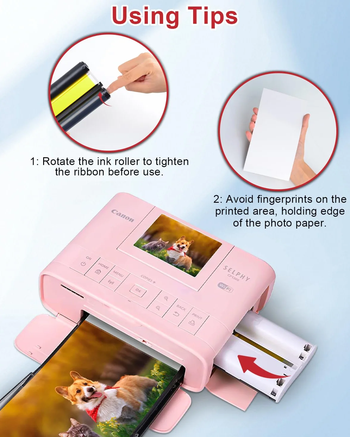 Cruxer Compatible for Canon Selphy CP1300 CP1500 papier fotograficzny KP-36 3115B001(AA) 10x15 Photo Paper for Cannon Selphy CP CP910 CP780 CP760 CP1000 CP1200, arkusz 36 Papier + 1 Kartridż
