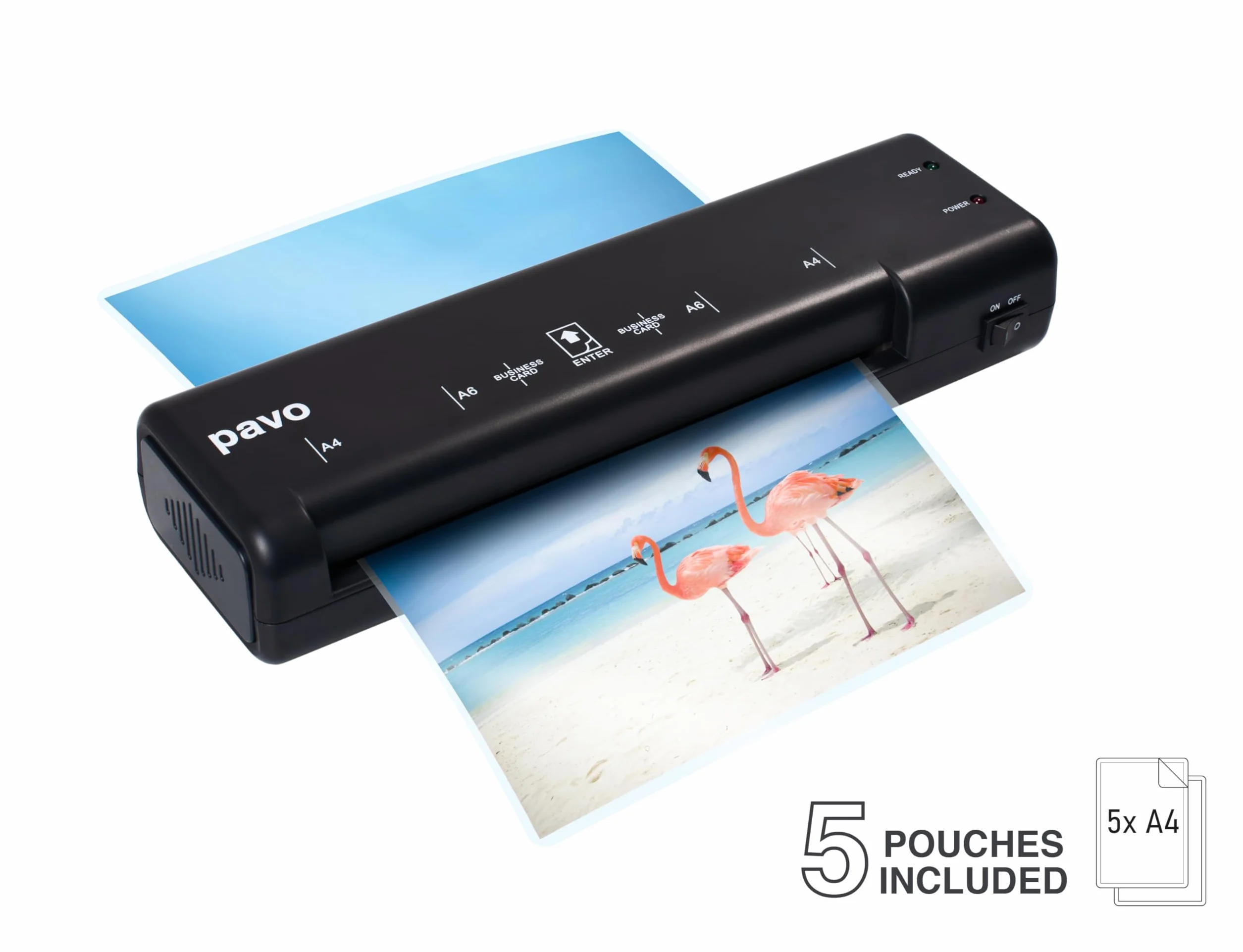 Laminator A4 Florida Pavo Czarny + 5 Folii GRATIS