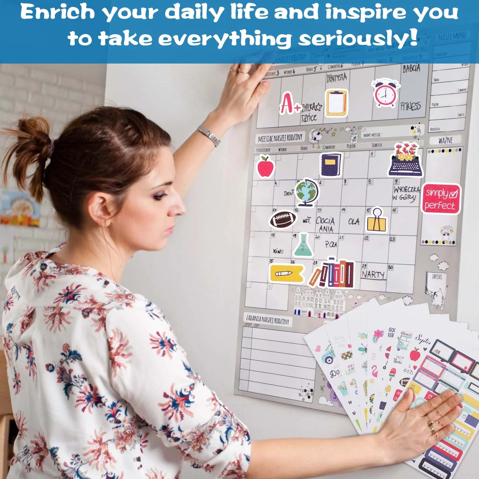 1345PCS Naklejki Agenda, 28 Arkuszy Planner Naklejki Bullet Journal, Planowanie Pracy, Budżetu i Dekoracji