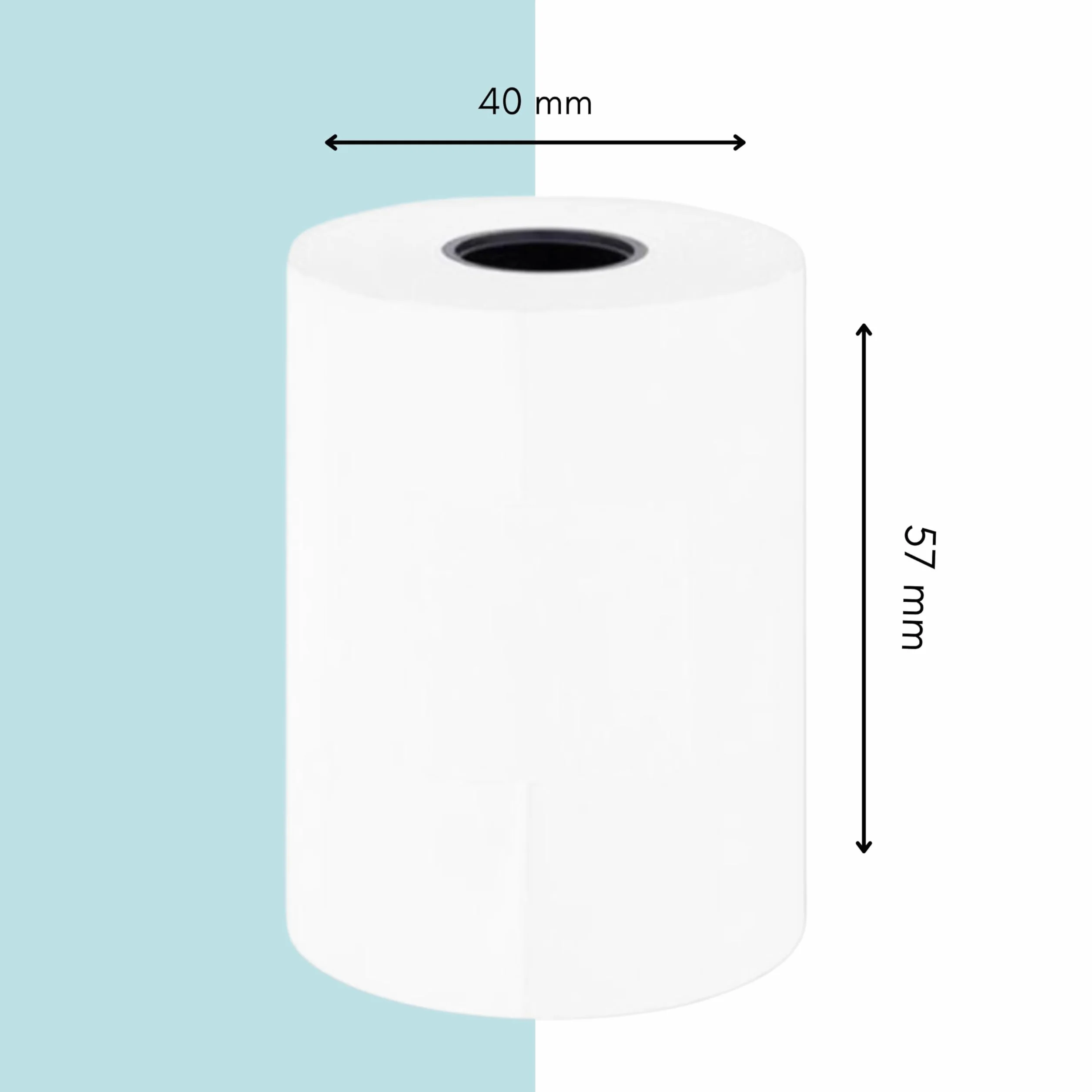 20 rolek termicznych kart kredytowych 57 x 40 mm PDQ rolki papieru termicznego, paragon, do terminali PDQ POS EPOS EFTPOS, Barclaycard Verifone Ingenico Move Sagem Spire Pax Worldpay