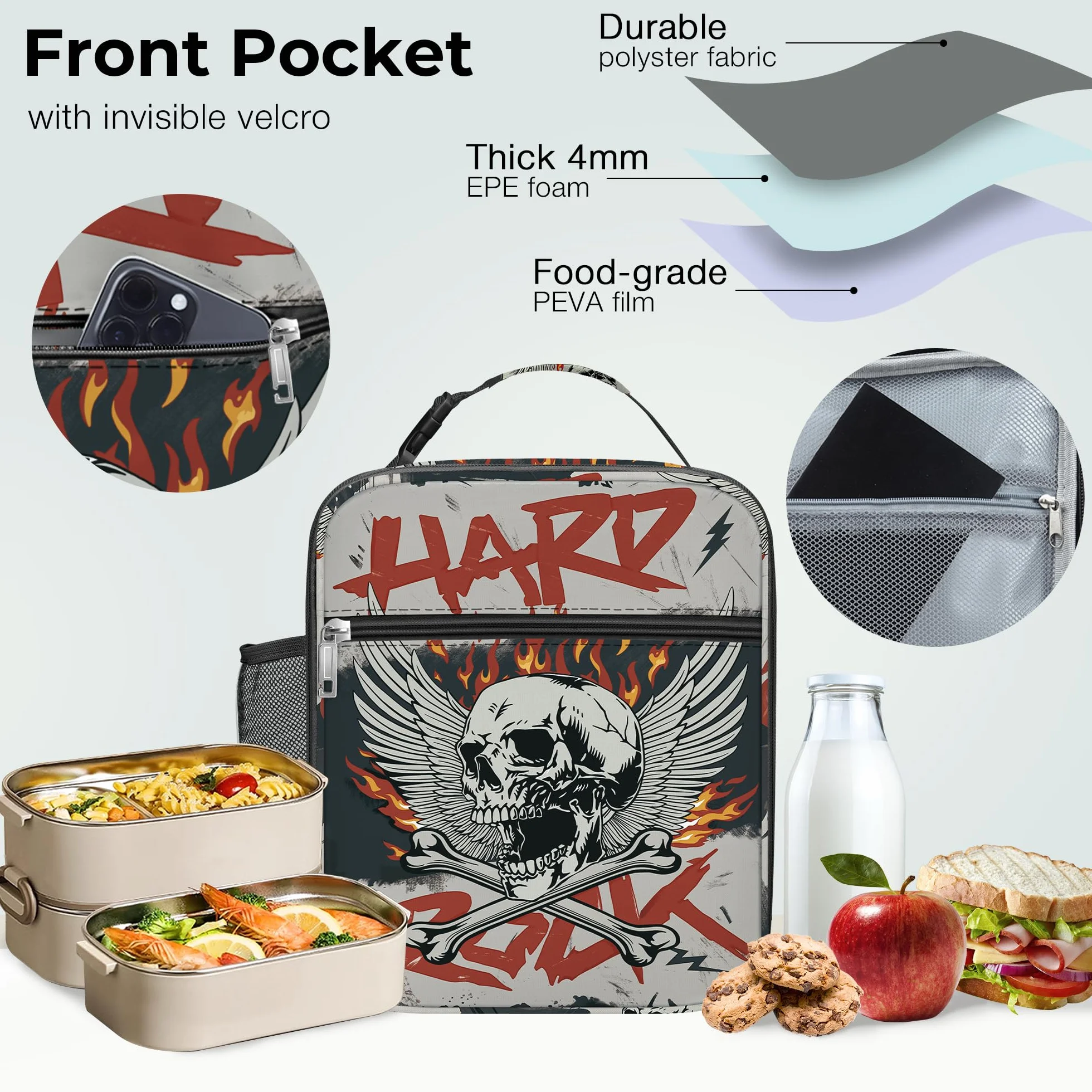 Clastyle izolowana termiczna torba na lunch dla chłopca duża torba chłodząca