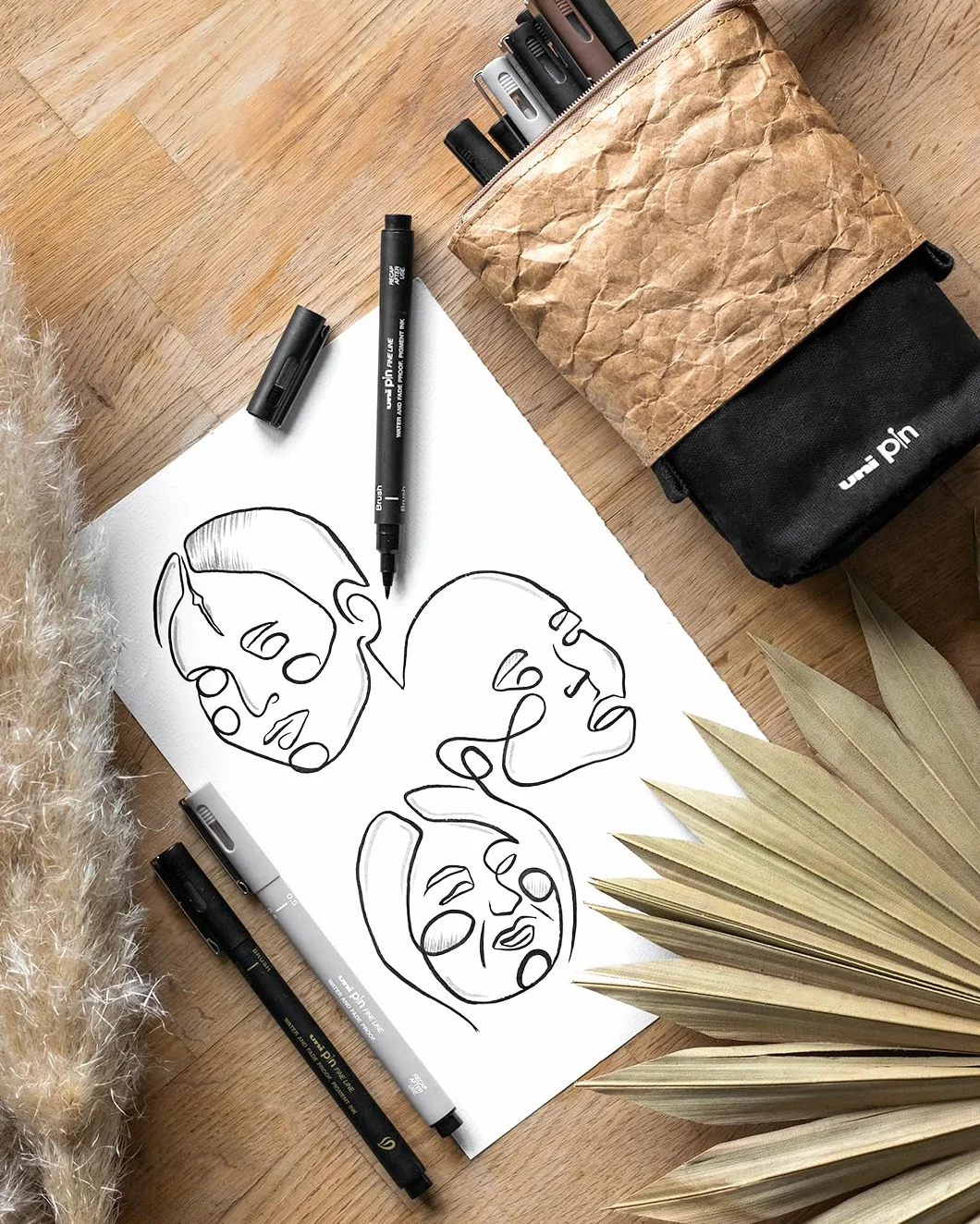 Uni-Ball Zestaw pinów 5P BRUSH ART