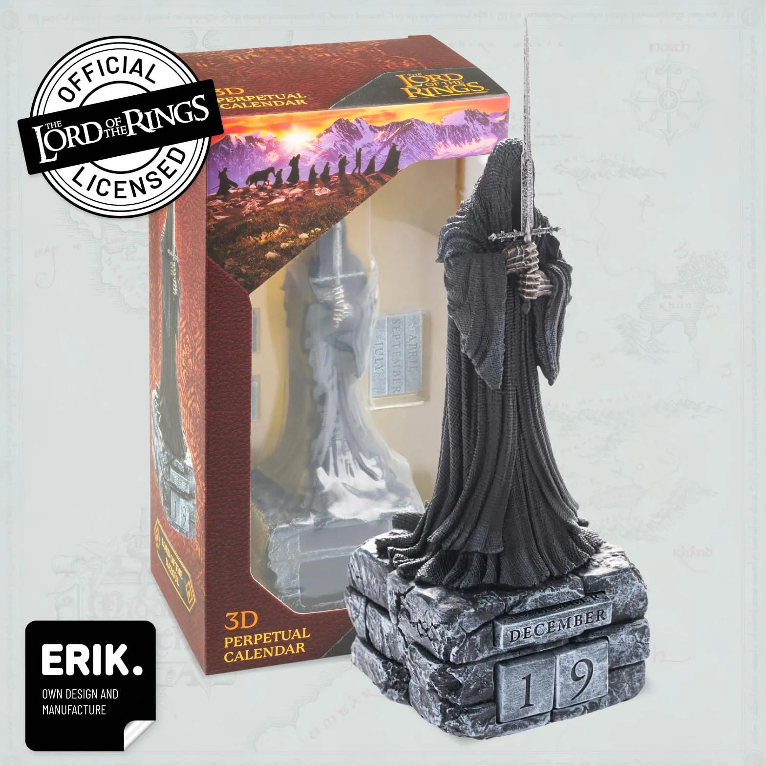 Grupo Erik The Lord Of The Rings Perpetual Calendar Flip Desk Calendar