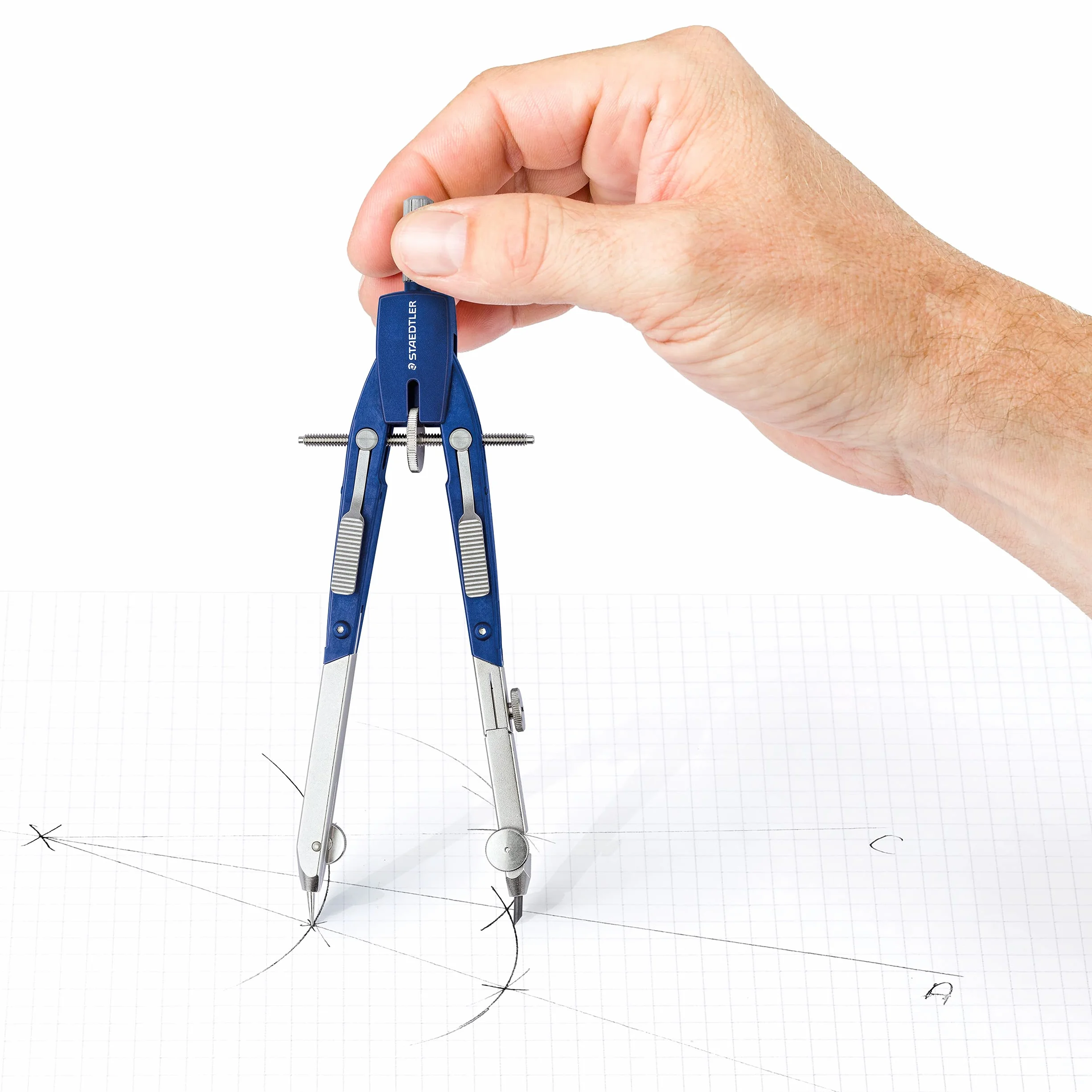 STAEDTLER Cyrkiel Mars Comfort 552 02 z drążkiem przedłużającym i adapterem, etui