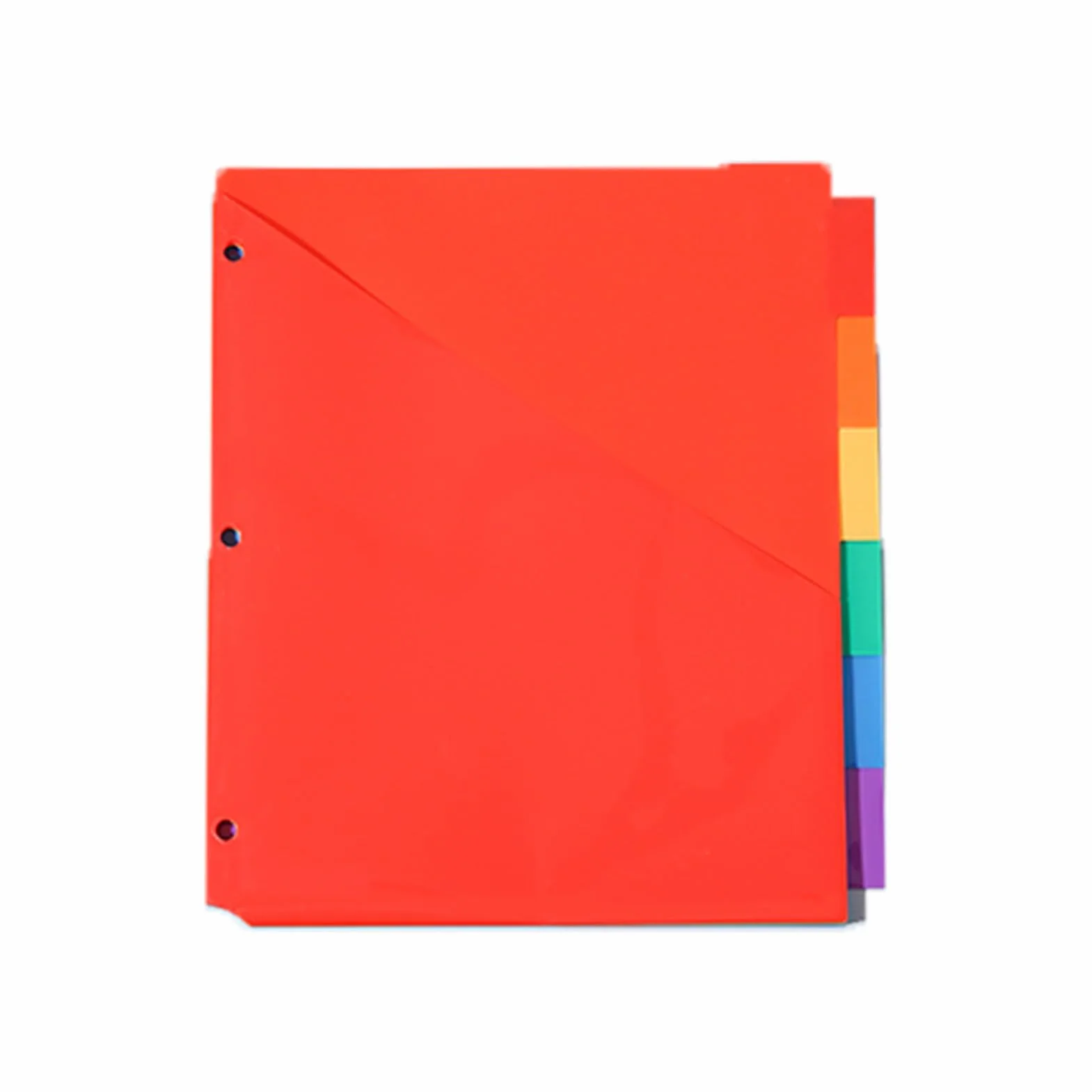 Kolorowe 3-pierścienia wkładki segregatora Rainbow Gruste Pockets Ring Notebook Organizacja