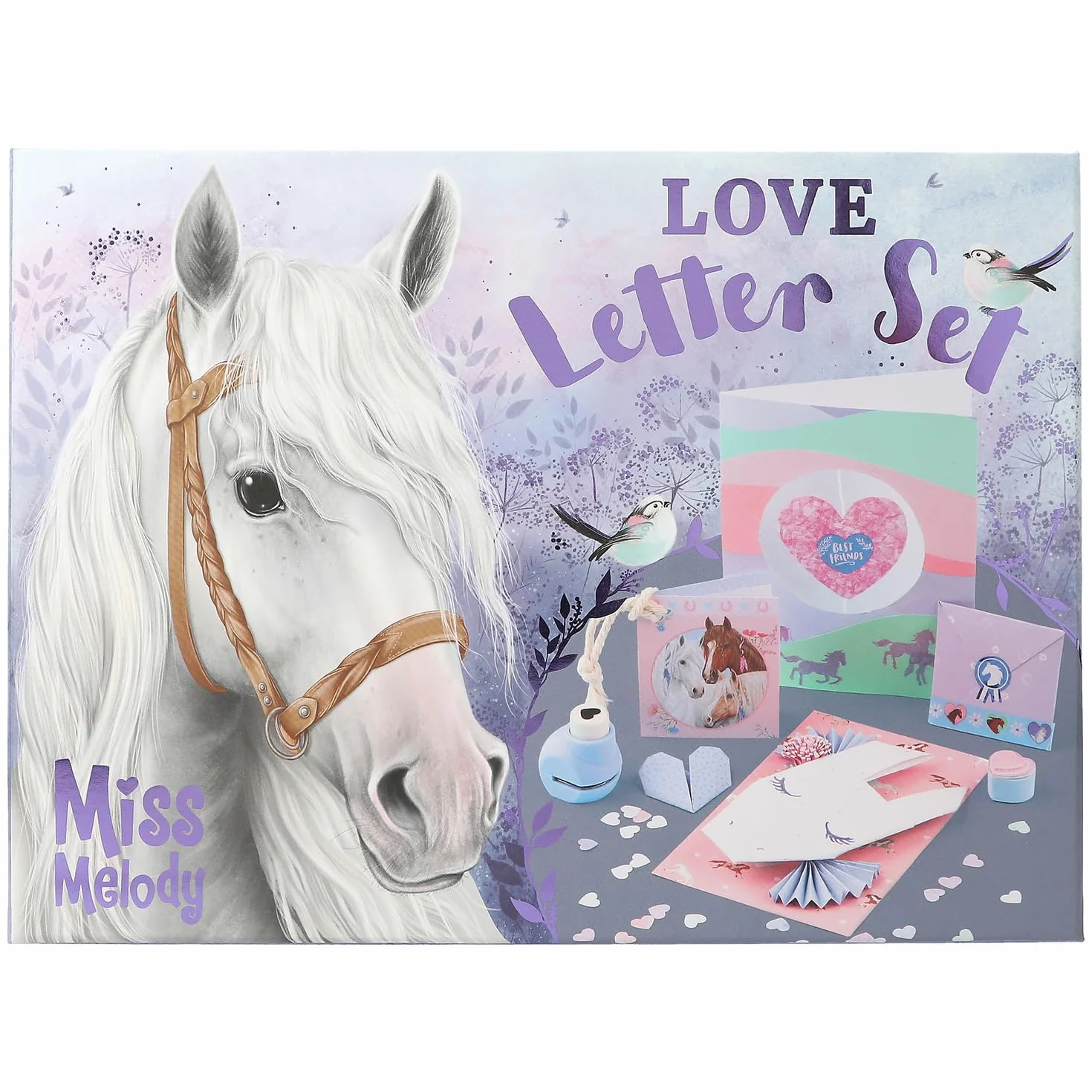 Depesche Miss Melody Love Letter Set Piórnik z motywem konia zestaw piśmienniczy