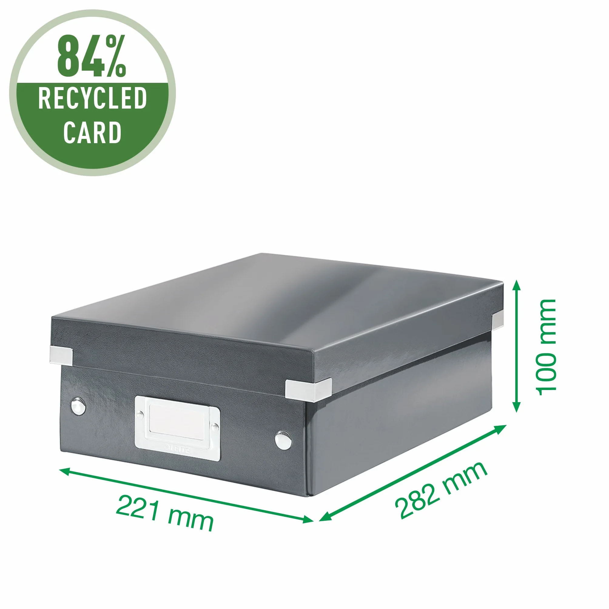 Leitz, Pudło z Przegródkami Leitz Click & Store, Małe, Kolekcja WOW, Kolor Biały, 60570001