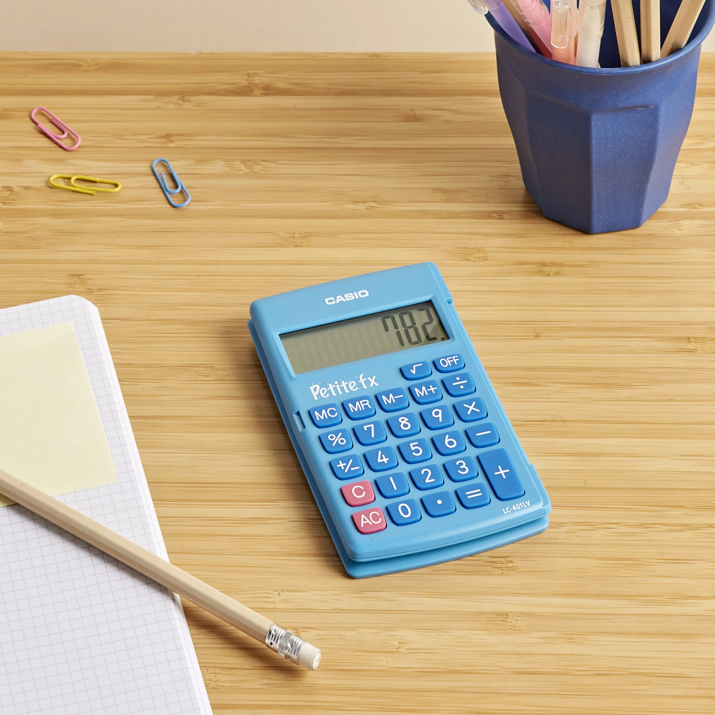Casio LC-401LV-BU-BOITE Kalkulator Niebieski