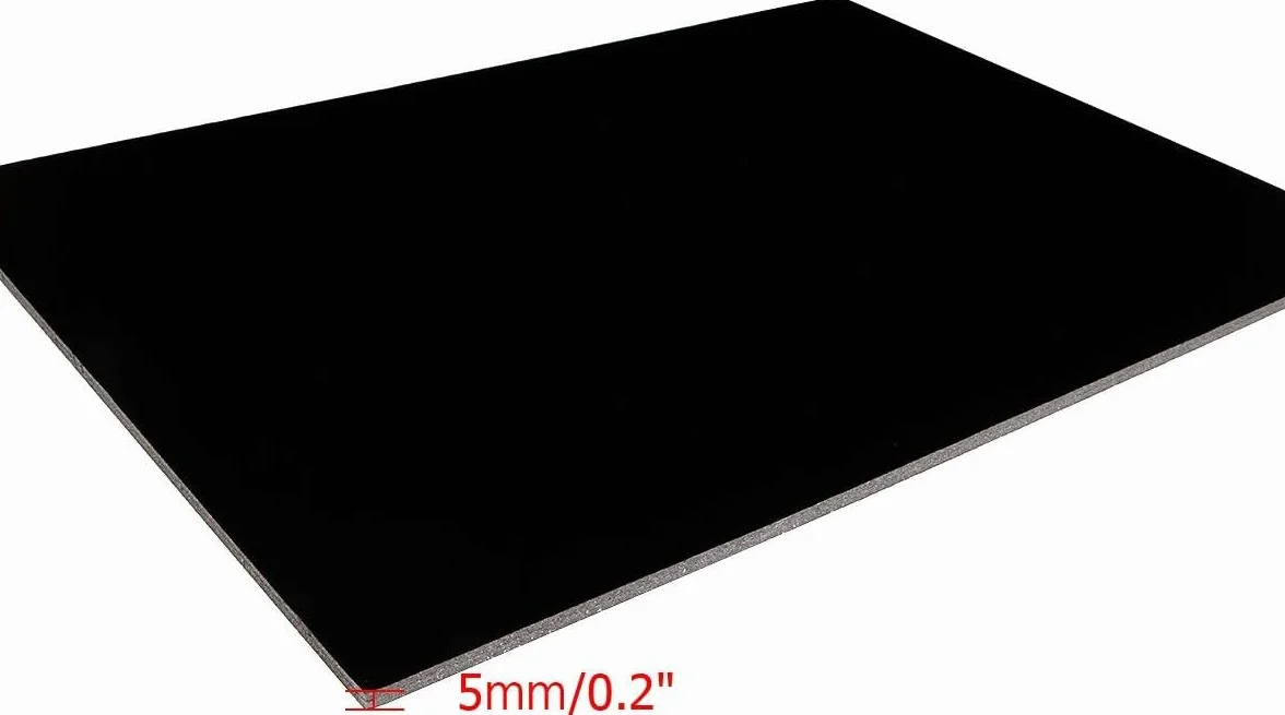 Czarne płyty piankowe A3 420 x 297 x 5 mm zestaw 16 sztuk do reklamy i prezentacji