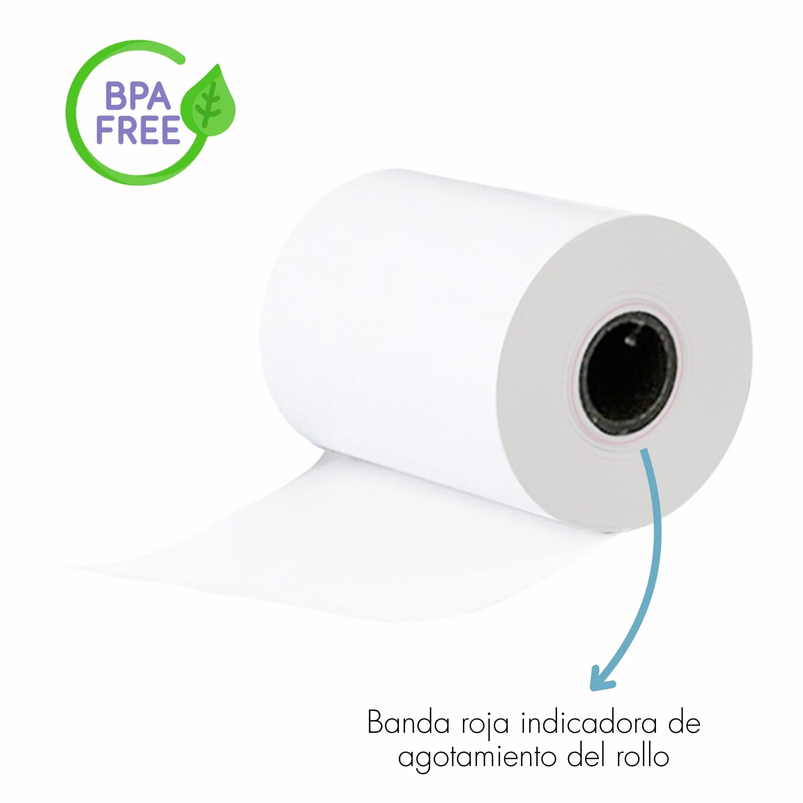 Dohe - Rolki papieru termicznego 57x35 mm (10 szt.) - Rdzeń 12 mm, długość 7,5 m, bilety na terminarz, TPV, skrzynki fiskowe, drukarki POS i EPOS, grubość 60 gr/m², bez BPA