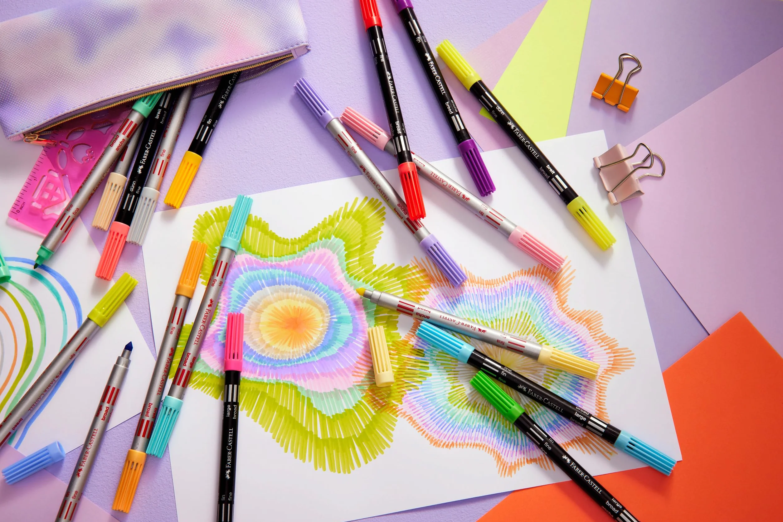 Faber-Castell Zestaw flamastrów 40 podwójnych końcówek