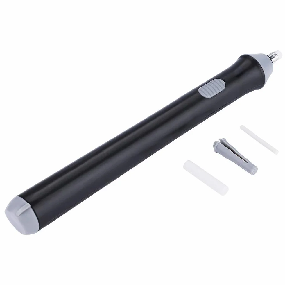 Elektryczna automatyczna gumka do ołówków Tenwin z 22 wkładami do gumki (czarna)