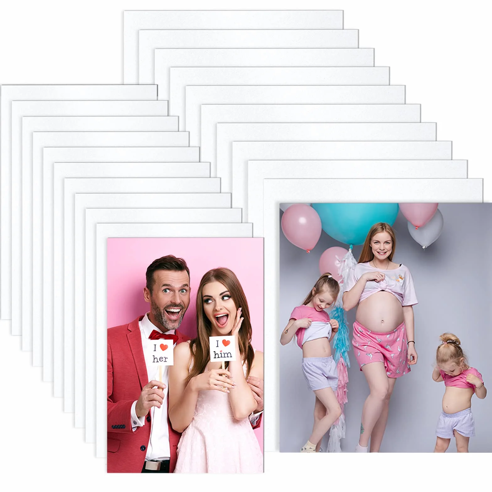 LEIFIDE Puste zdjęcia sublimacyjne aluminiowe znaki fotograficzne DIY 15x20 cm 20x25 cm