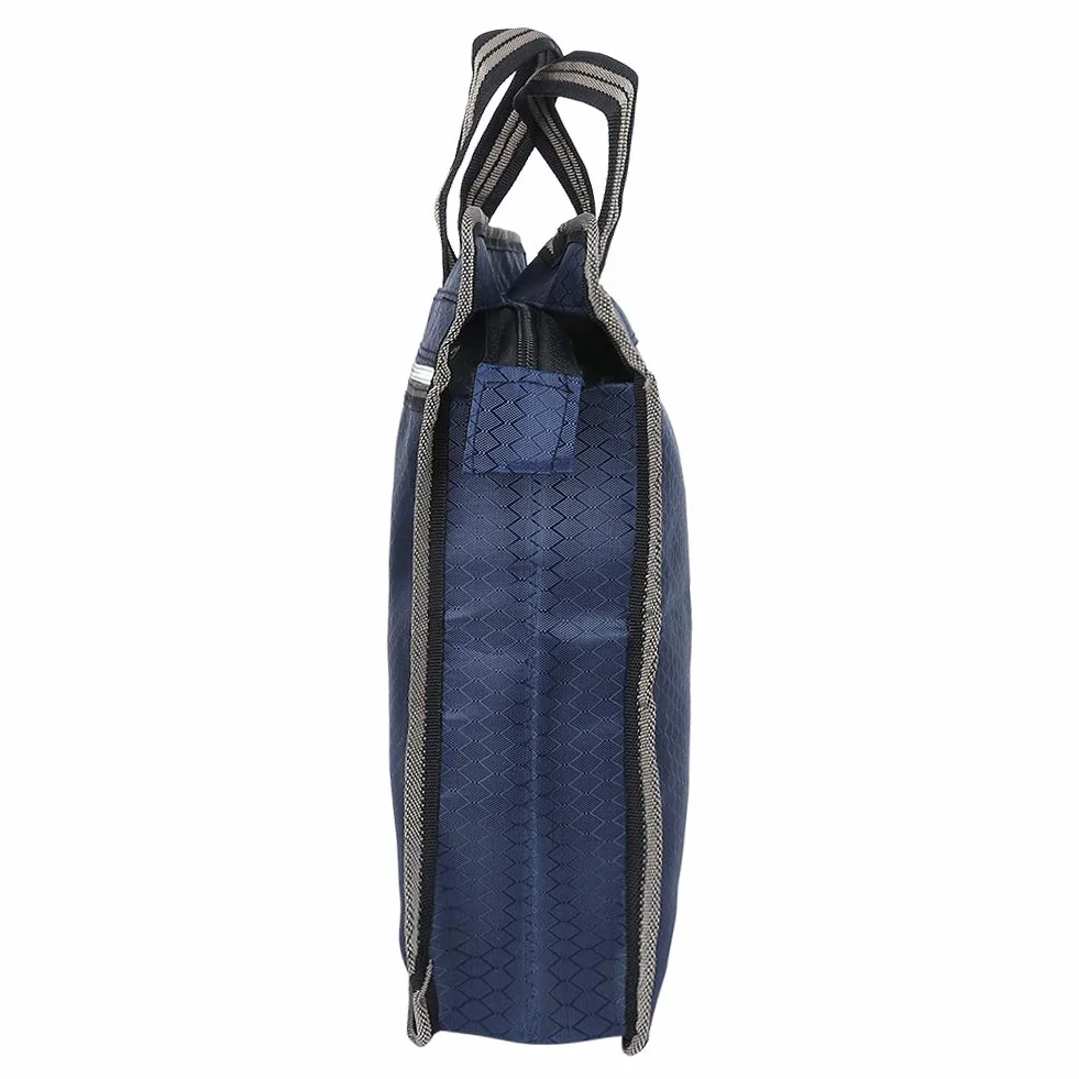 Torba na Dokumenty Biznesowa Oxford Cloth Zapinana na Zamek Niebieski