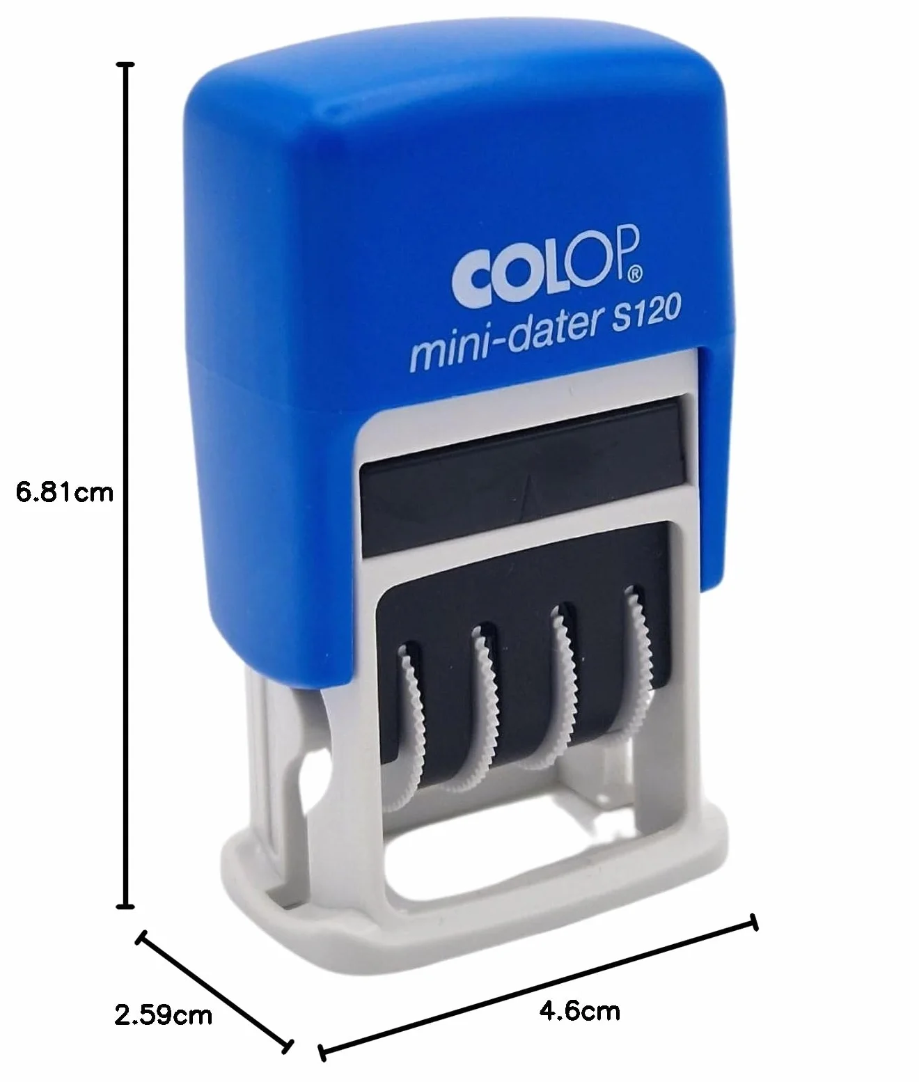 Colop 1452000200 pieczątka z datą MiniDater S 120 19 x 4 mm poduszka czarna