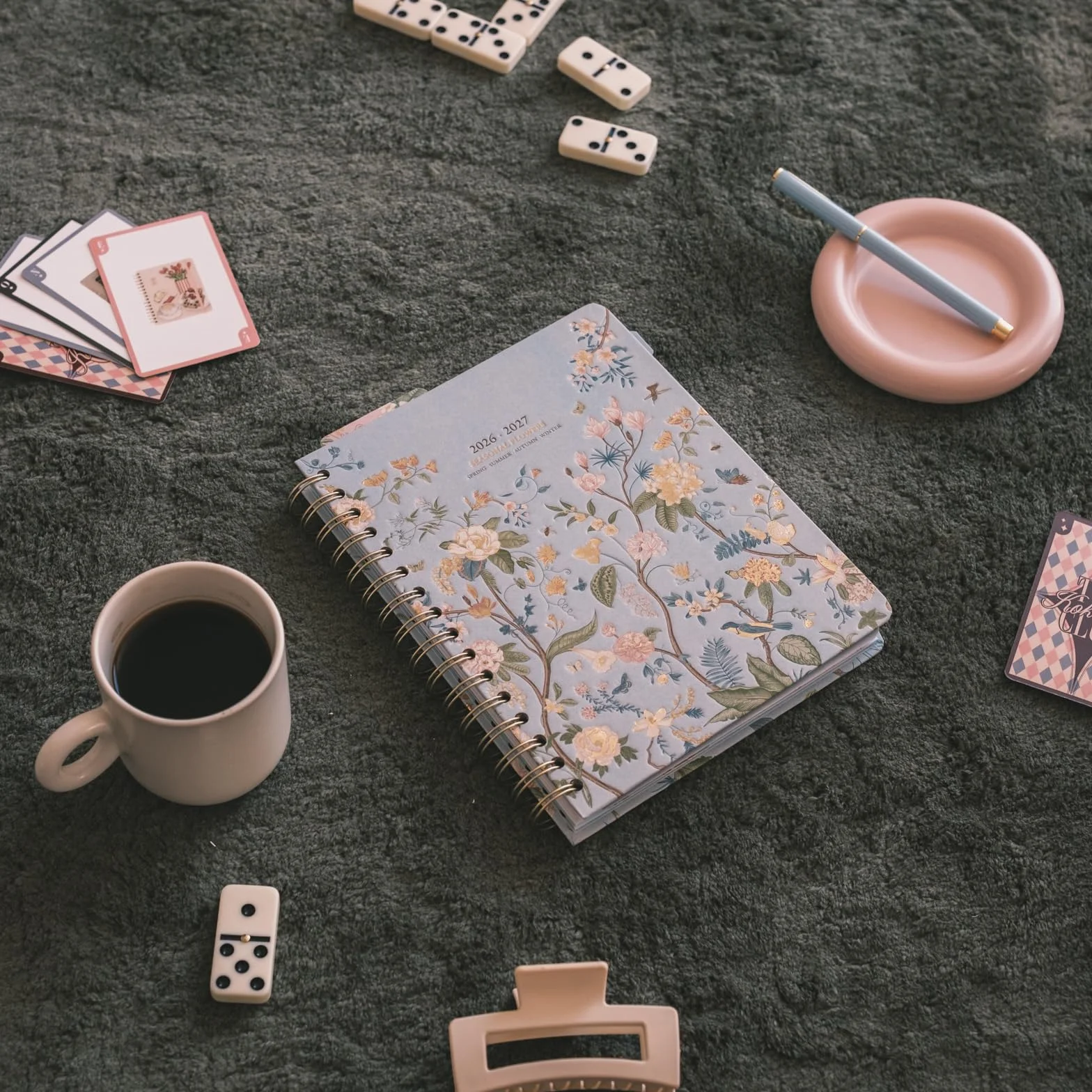 Kokonote Academic Diary 2026-2027 Week to View Seasonal Flowers Planner