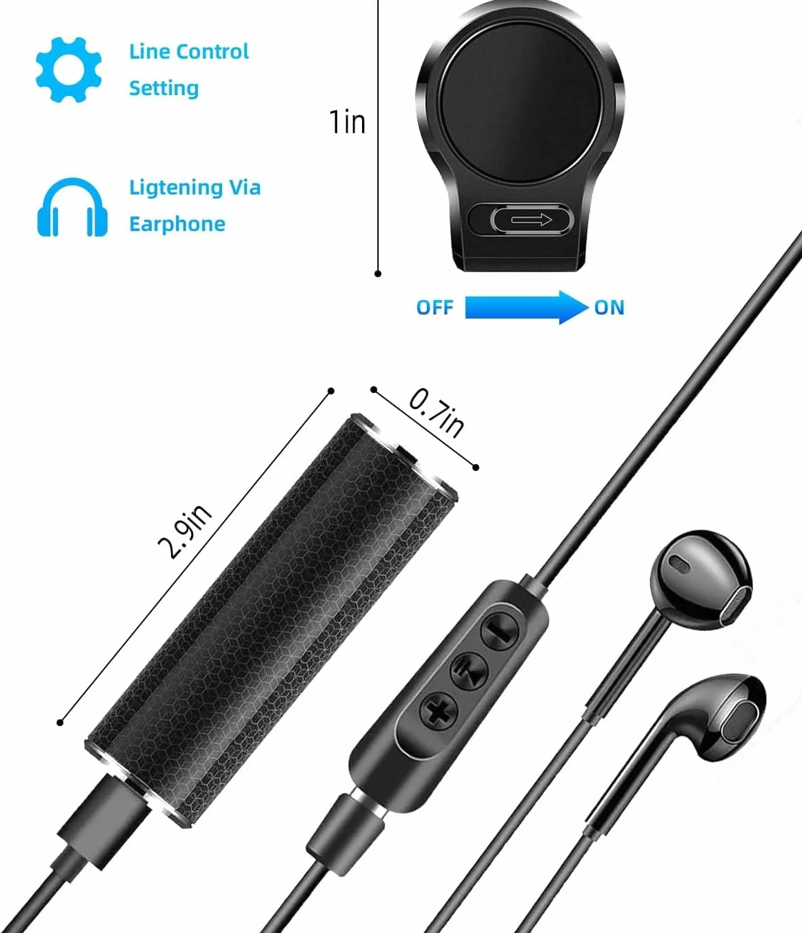 Dyktafon magnetyczny 128 GB nagrywarka 30 dni ładowanie USB sterowanie głosem