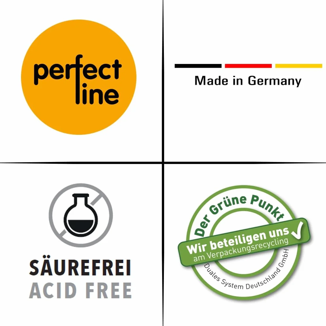 perfect line – 75 arkuszy papieru milimetrowego DIN A4 – czerwone linie siatki 1/5/10 mm – 80 g/m² papier do rysunków technicznych, diagramów, do szkoły i biura – luźne arkusze – Made in Germany
