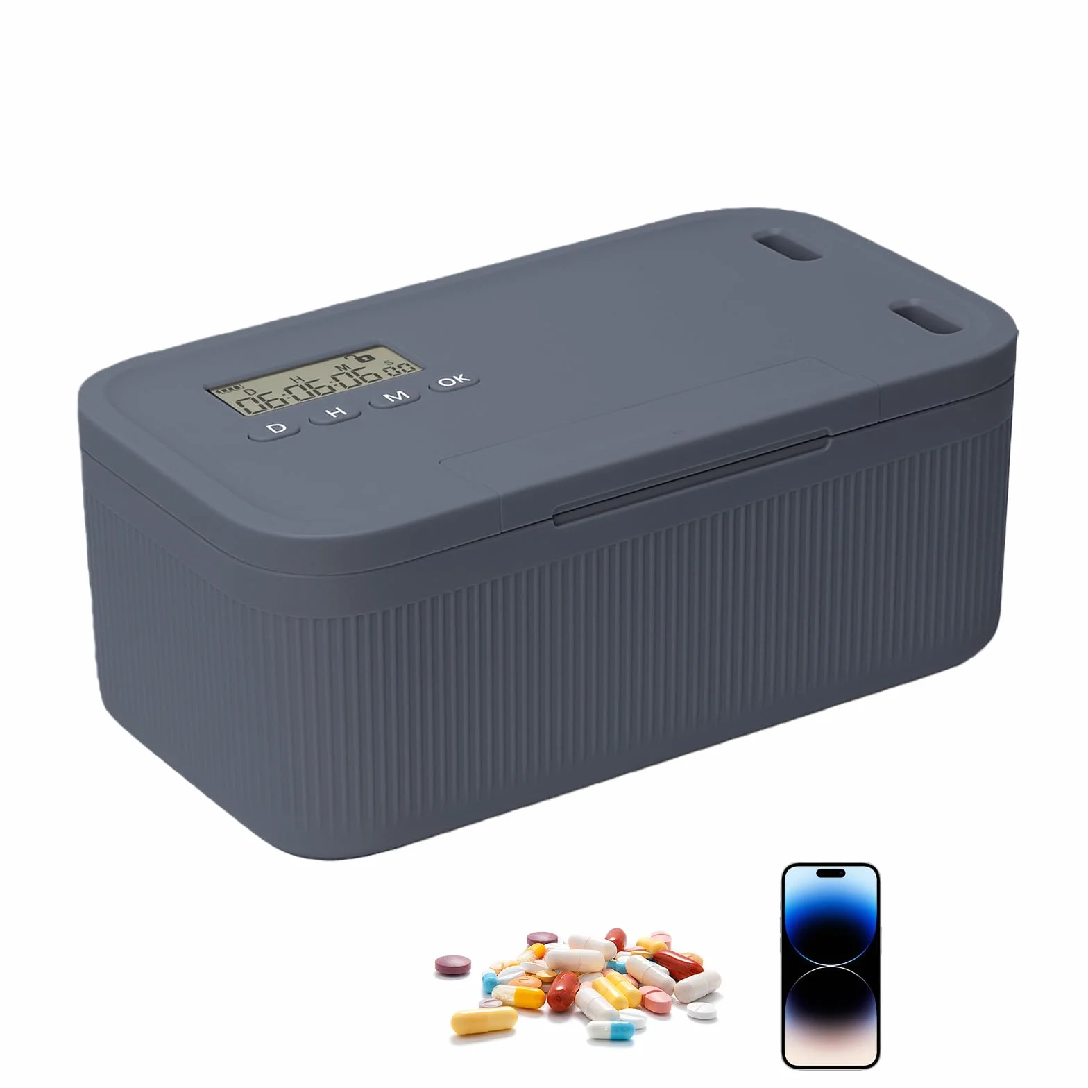 Safe Timed Lock Box, sejf na telefon komórkowy z zamkiem czasowym, więzienie dla telefonu, pudełko z blokadą czasową, pojemnik z blokadą czasu, z 2 trybami pracy, zarządzanie uzależnieniami, pudełka