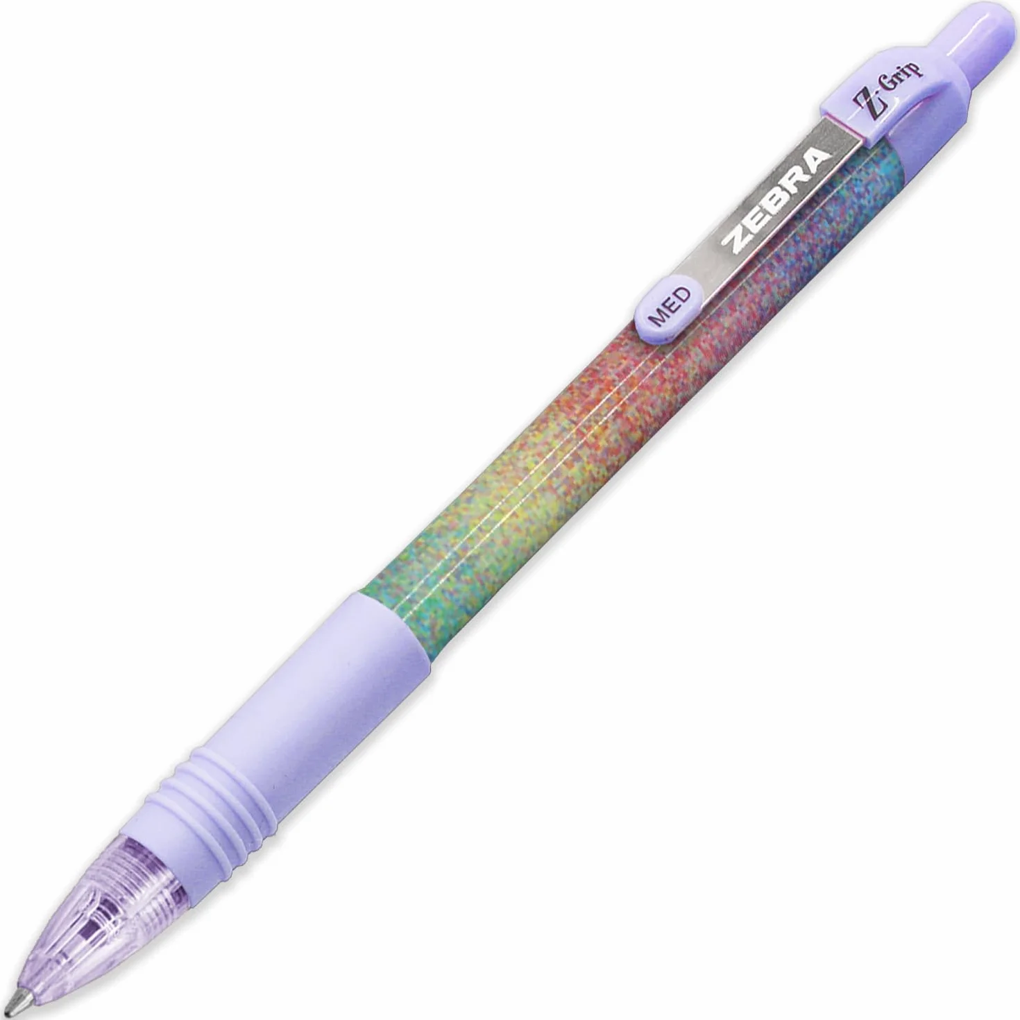 Zebra Z-Grip gładki długopis - stalówka 1,0 mm - modne beczki - w kopercie opakowanie prezentowe (5 sztuk)