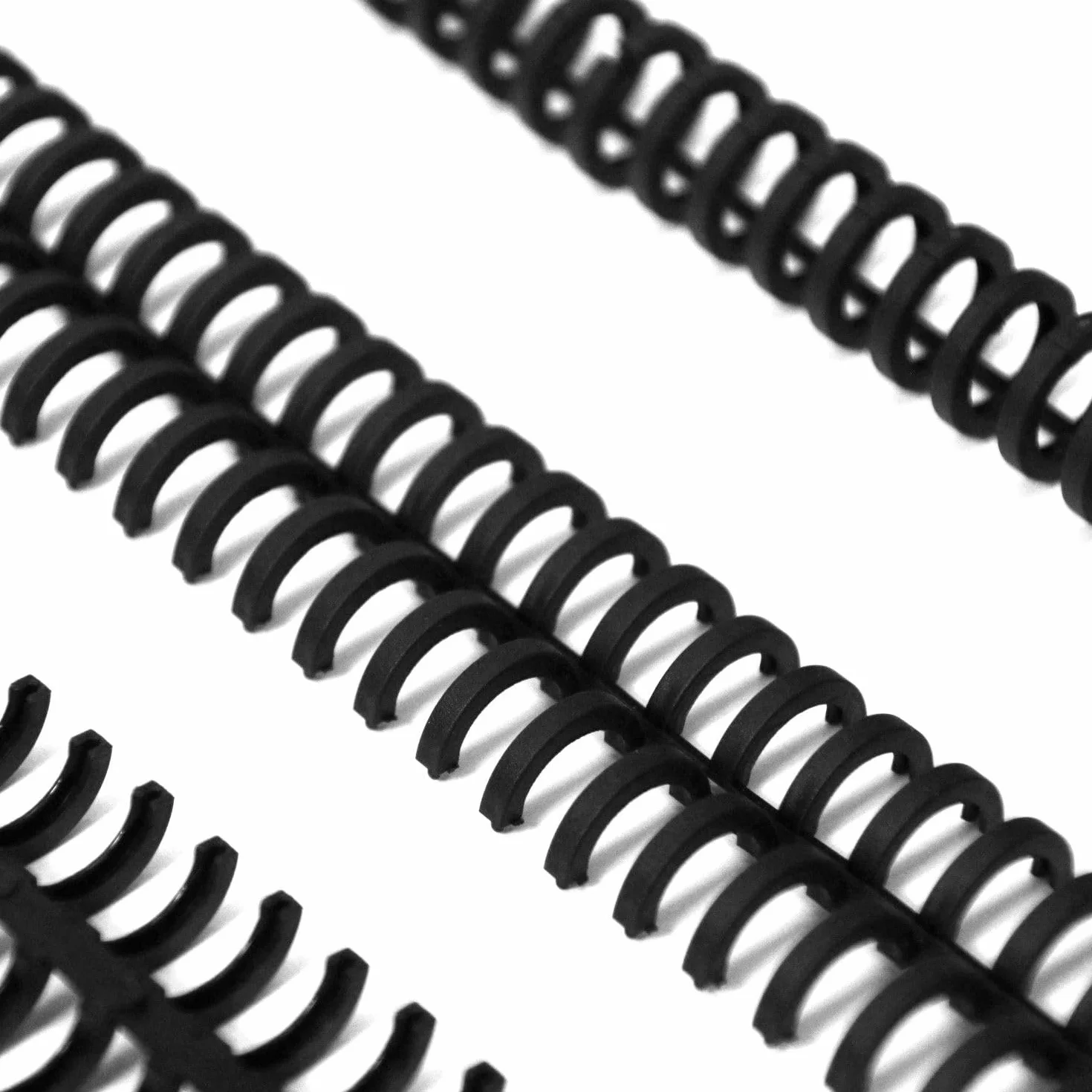Plastikowe Spiralne Cewki Wiążące, 10 Sztuk 0.9 Cali 22mm średnica Wewnętrzna 30 Otworów Spirale Wiążące Do Notebooka A4 A5, Grzebienie Do Wiązania Książek(Czarny)