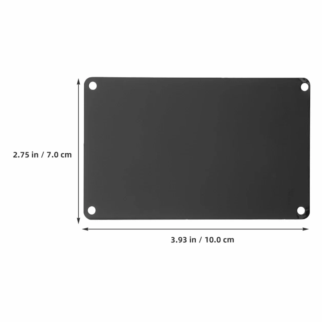 Operitacx 10 sztuk aluminiowych tabliczek z nazwiskiem do samodzielnego wykonania, puste tabliczki wielofunkcyjne, metalowe półfabrykaty (10 x 7 x 0 05 cm)