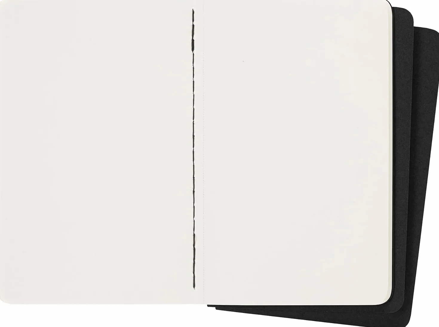 Moleskine Cahier pocket blanko schwarz DIN A6. 3er Pack
