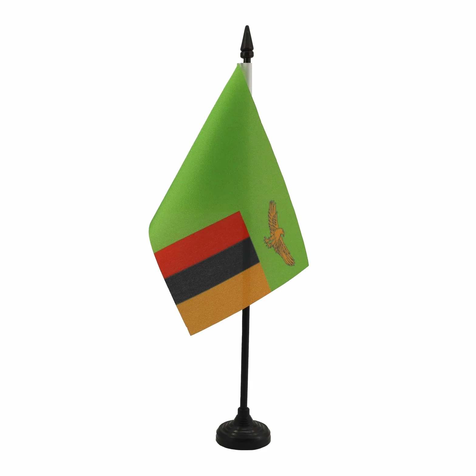 Drapeau de Table Zambie Polyester 100D 15cm x 10cm