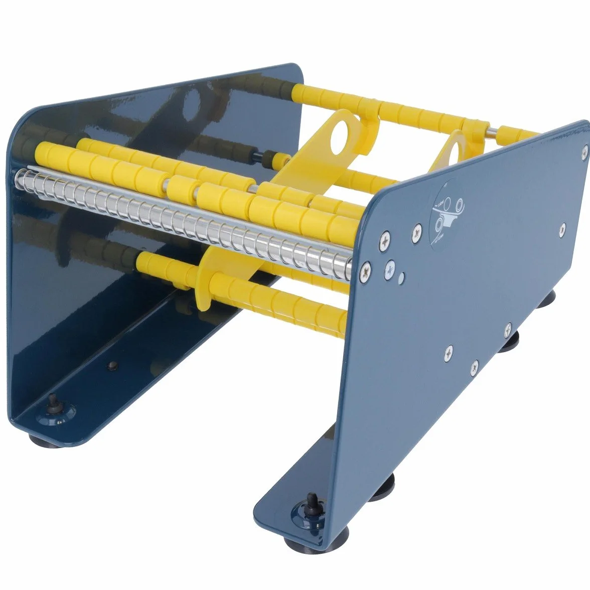 Dozownik etykiet ze stali 163 mm z rozdzielaczami rolek