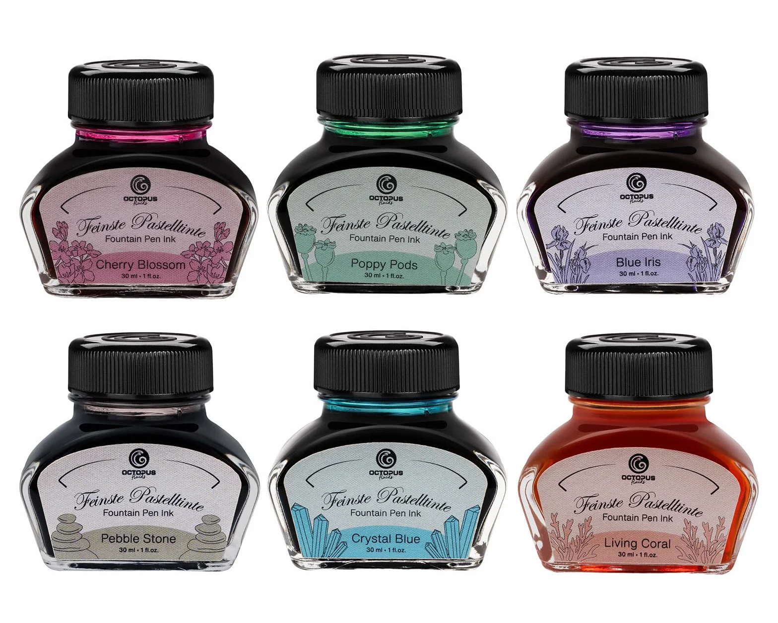 Atrament do piór wiecznych Cherry Blossom 30 ml pastelowy różowy do kaligrafii