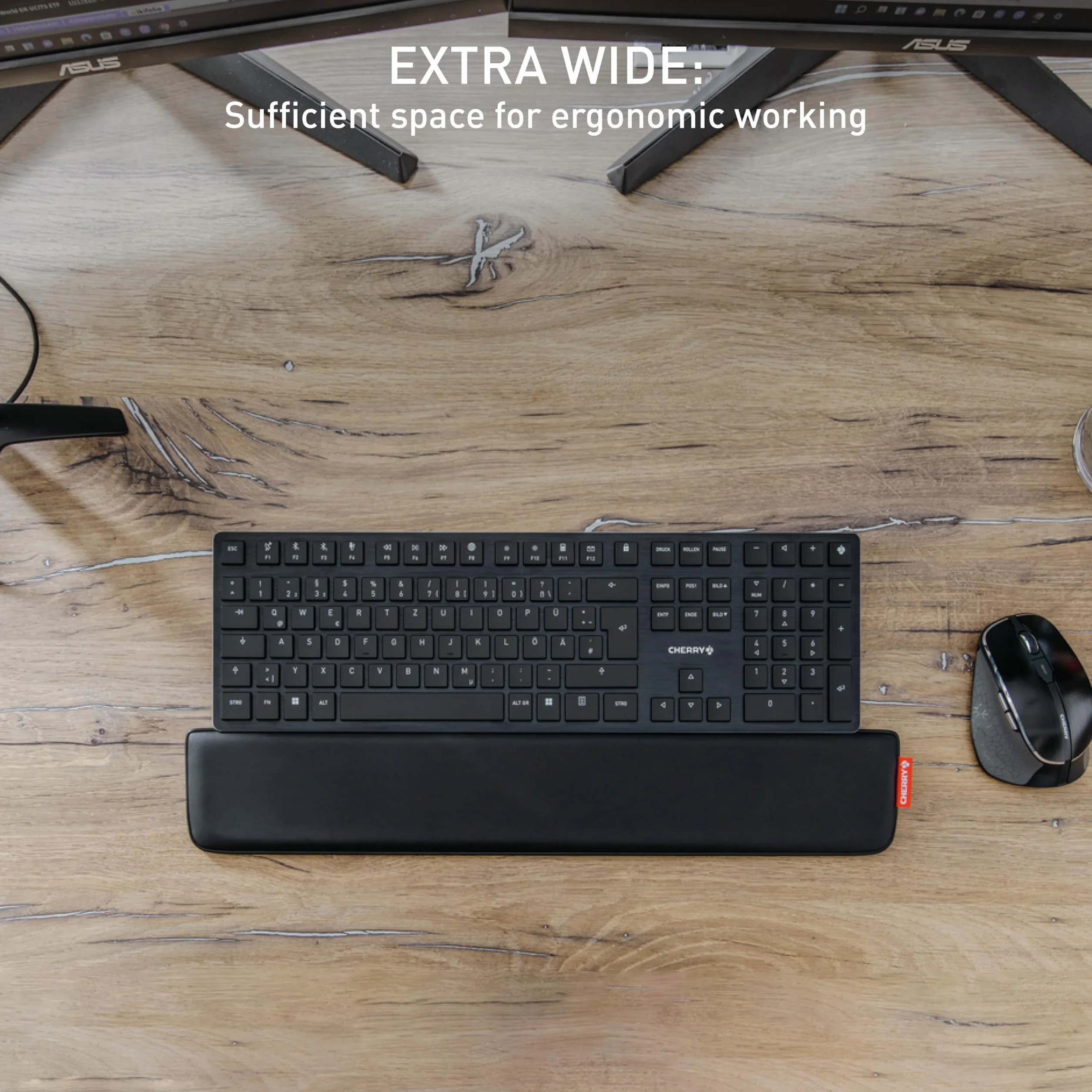 CHERRY PALMREST ERGO ergonomiczna podpórka pod nadgarstki czarny