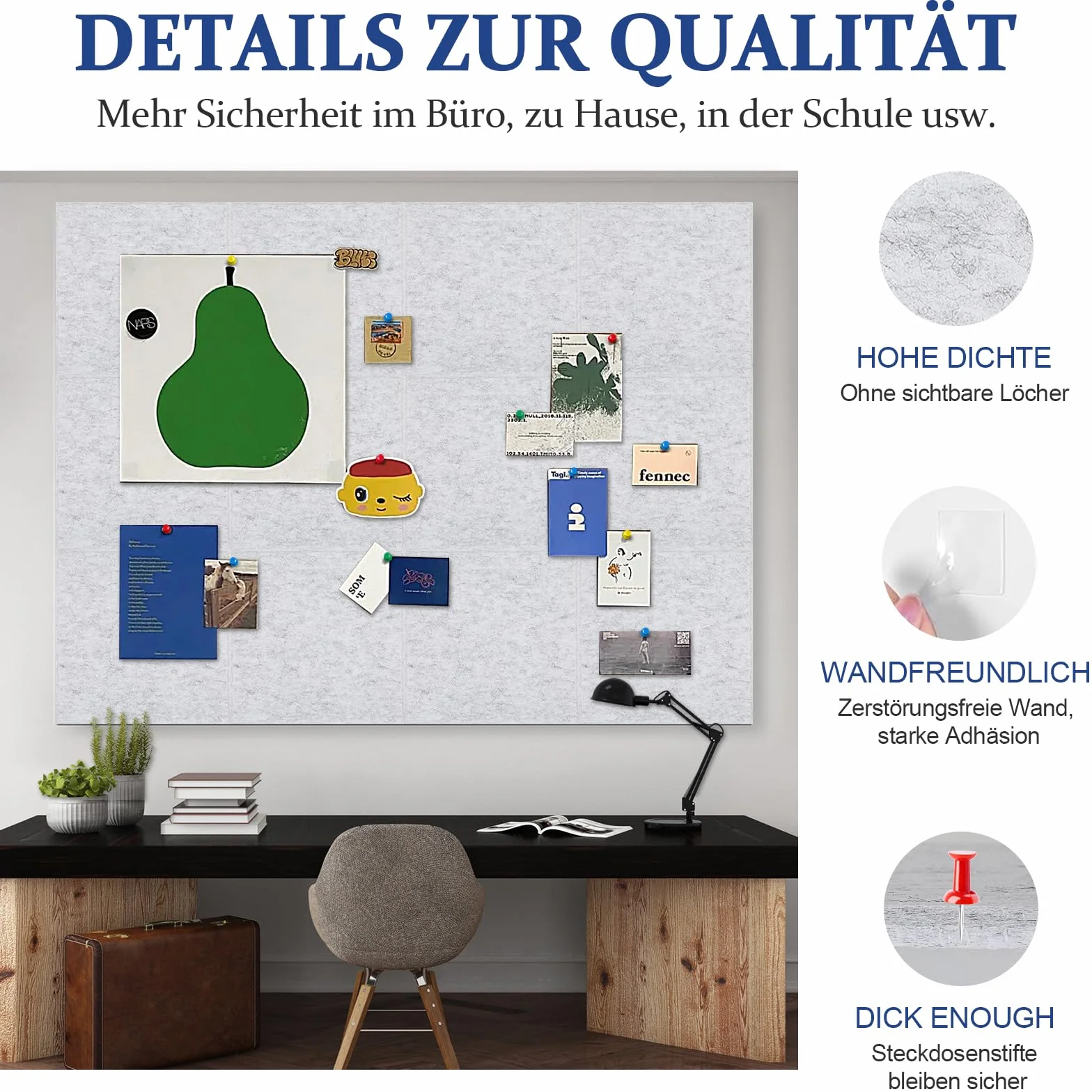 filcowa tablica do przypinania 90 x 120 cm 12 sztuk panele z korka dekoracyjne